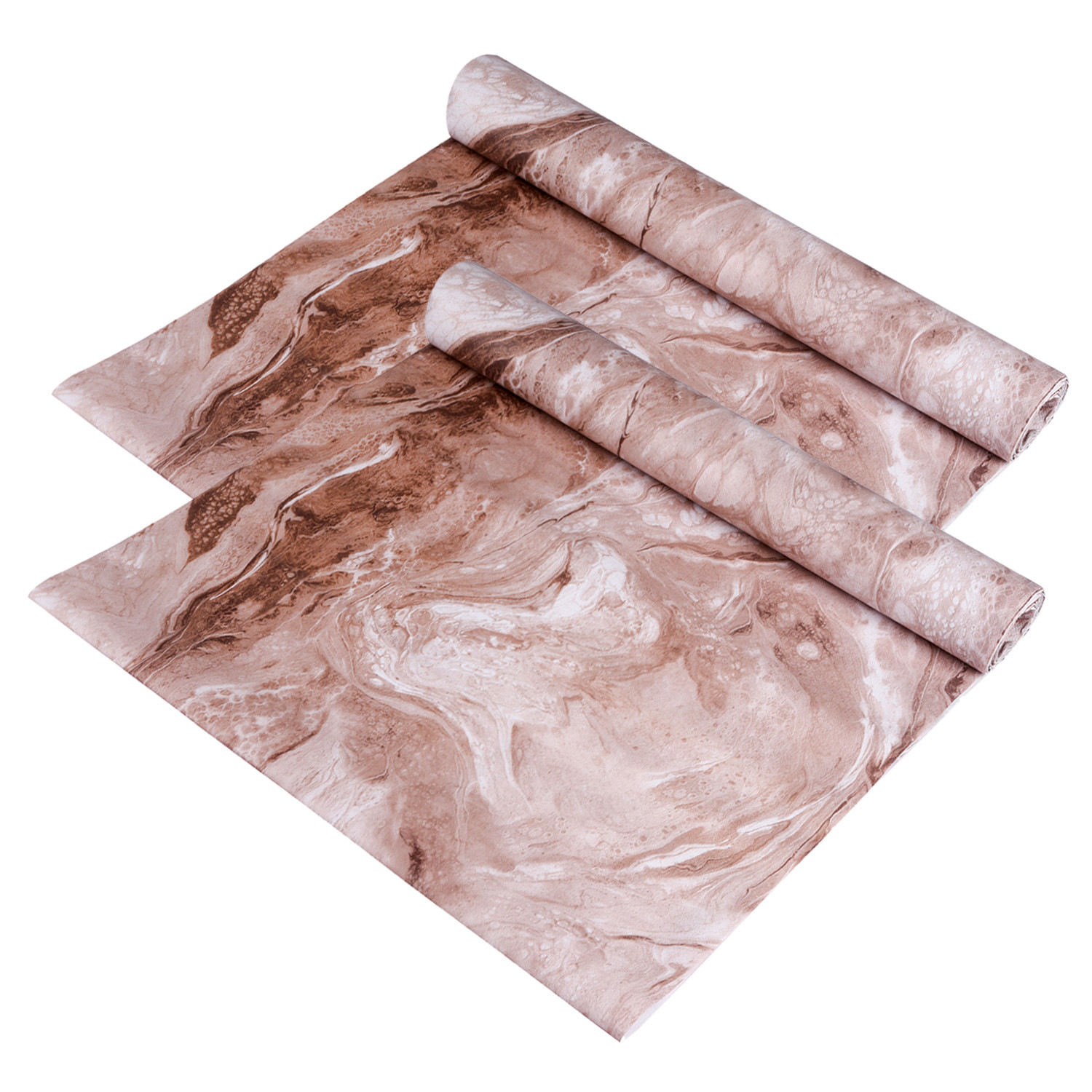 Kuber Industries Shelf Liner | Kitchen Cabinet Shelf Protector | Kitchen Liners for Cabinets and Drawers | Drawer Liner Mat | Marble Shelf Liner Cabinet Mat | 5 MTR | Brown