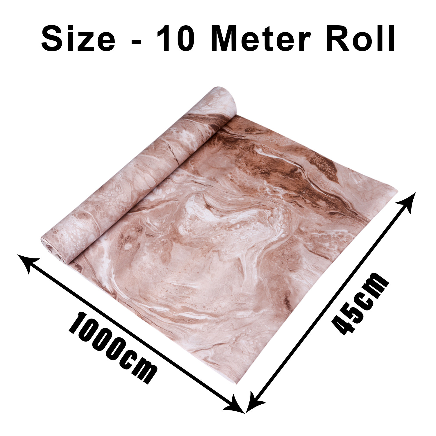 Kuber Industries Shelf Liner  Kitchen Cabinet Shelf Protector  Kitchen Liners for Cabinets and Drawers  Drawer Liner Mat  Marble Shelf Liner Cabinet Mat  10 MTR  Brown