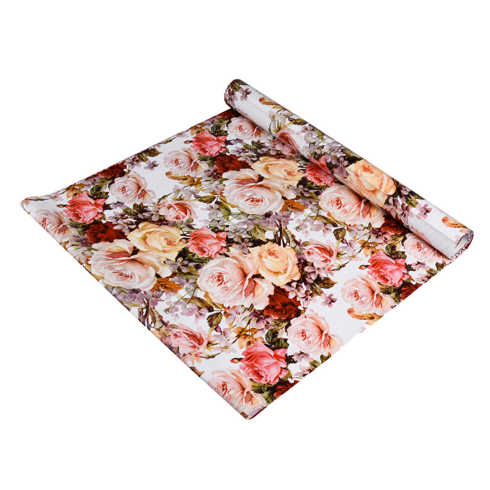 Kuber Industries Shelf Liner | Kitchen Cabinet Shelf Protector | Kitchen Liners for Cabinets and Drawers | Drawer Liner Mat | Rose Shelf Liner Cabinet Mat | 10 MTR | White