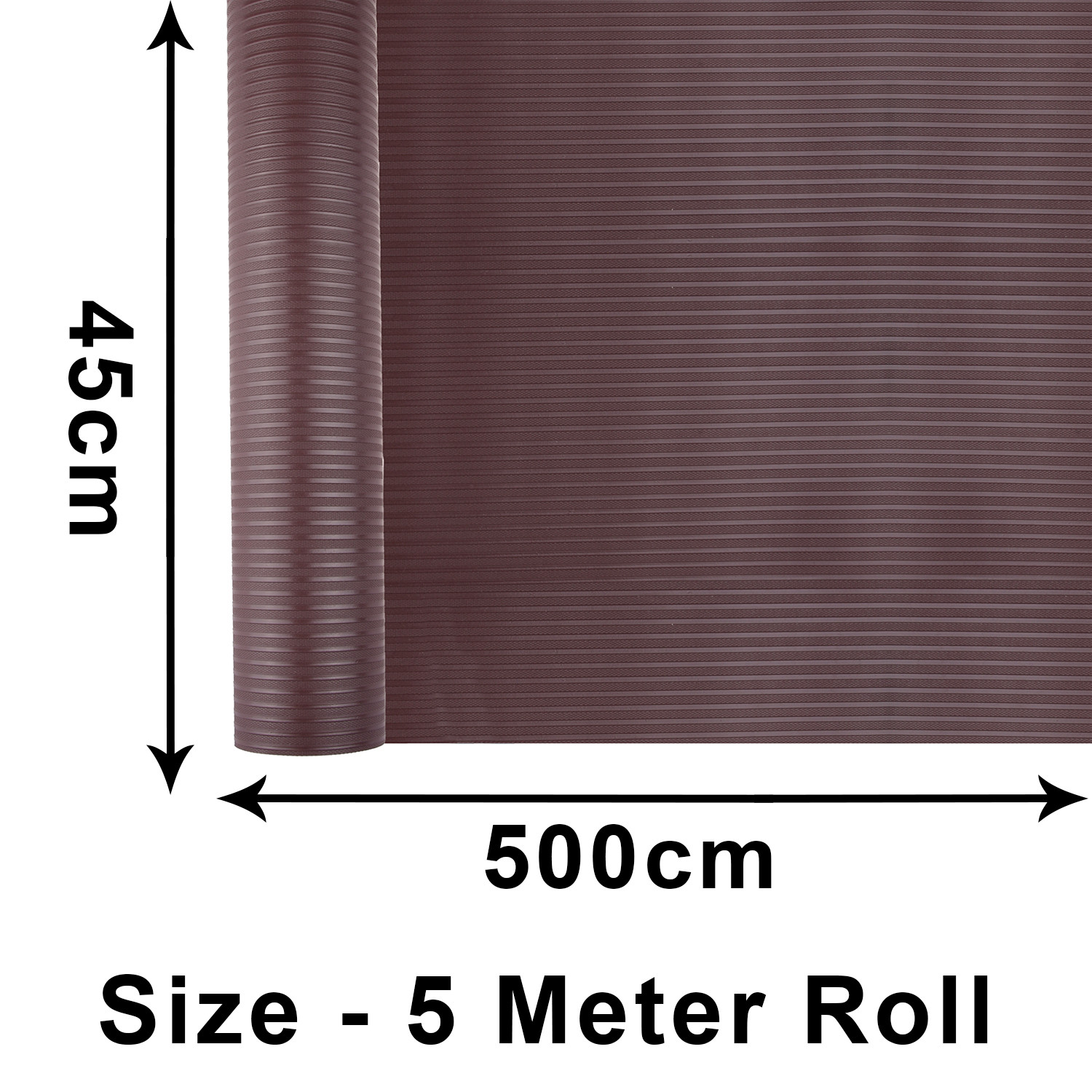 Kuber Industries Shelf Liner | Kitchen Cabinet Shelf Protector | Kitchen Liners for Cabinets and Drawers | Drawer Liner Mat | Self Lining Shelf Liner Cabinet Mat | 5 MTR | Brown
