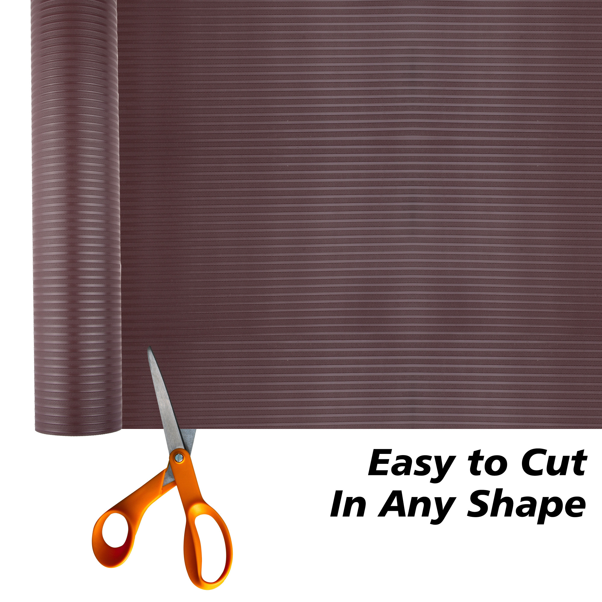 Kuber Industries Shelf Liner | Kitchen Cabinet Shelf Protector | Kitchen Liners for Cabinets and Drawers | Drawer Liner Mat | Self Lining Shelf Liner Cabinet Mat | 5 MTR | Brown