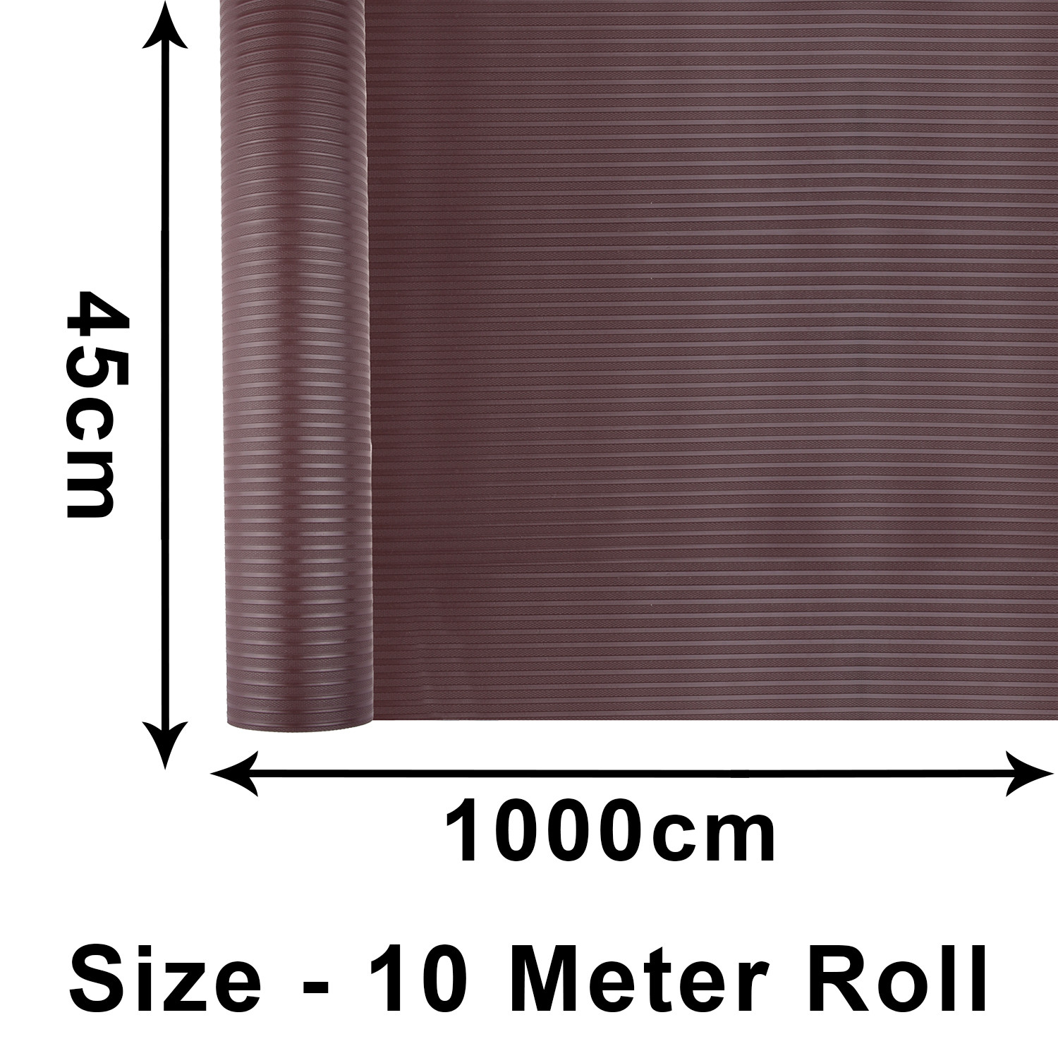 Kuber Industries Shelf Liner | Kitchen Cabinet Shelf Protector | Kitchen Liners for Cabinets and Drawers | Drawer Liner Mat | Self Lining Shelf Liner Cabinet Mat | 10 MTR | Brown