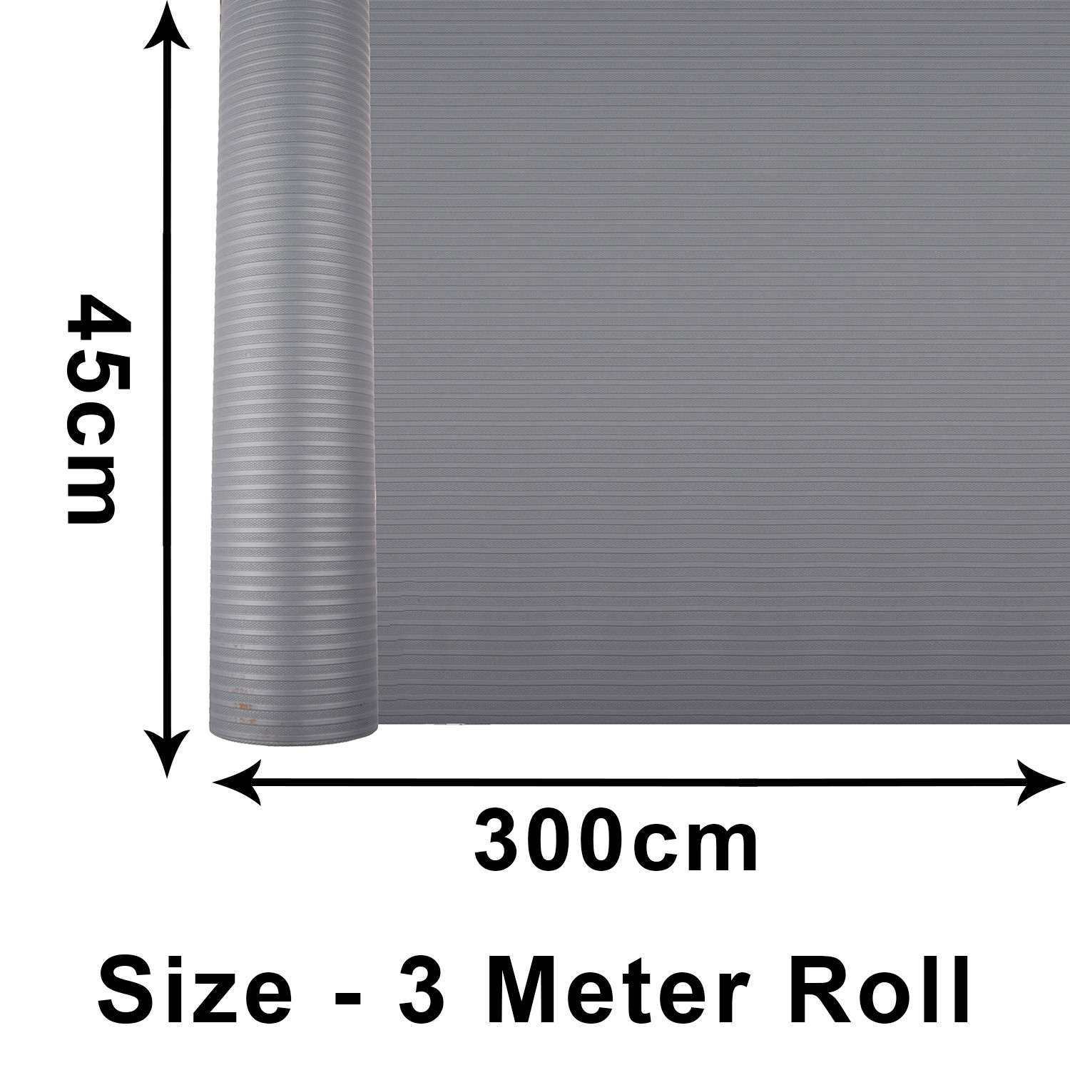 Kuber Industries Shelf Liner | Kitchen Cabinet Shelf Protector | Kitchen Liners for Cabinets and Drawers | Drawer Liner Mat | Self Lining Shelf Liner Cabinet Mat | 3 MTR | Gray