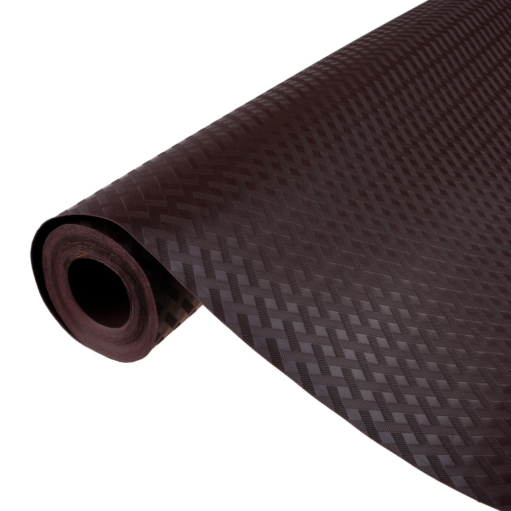 Kuber Industries Shelf Liner | Kitchen Cabinet Shelf Protector | Kitchen Liners for Cabinets and Drawers | Drawer Liner Mat | Self Check Shelf Liner Cabinet Mat | 5 MTR | Brown