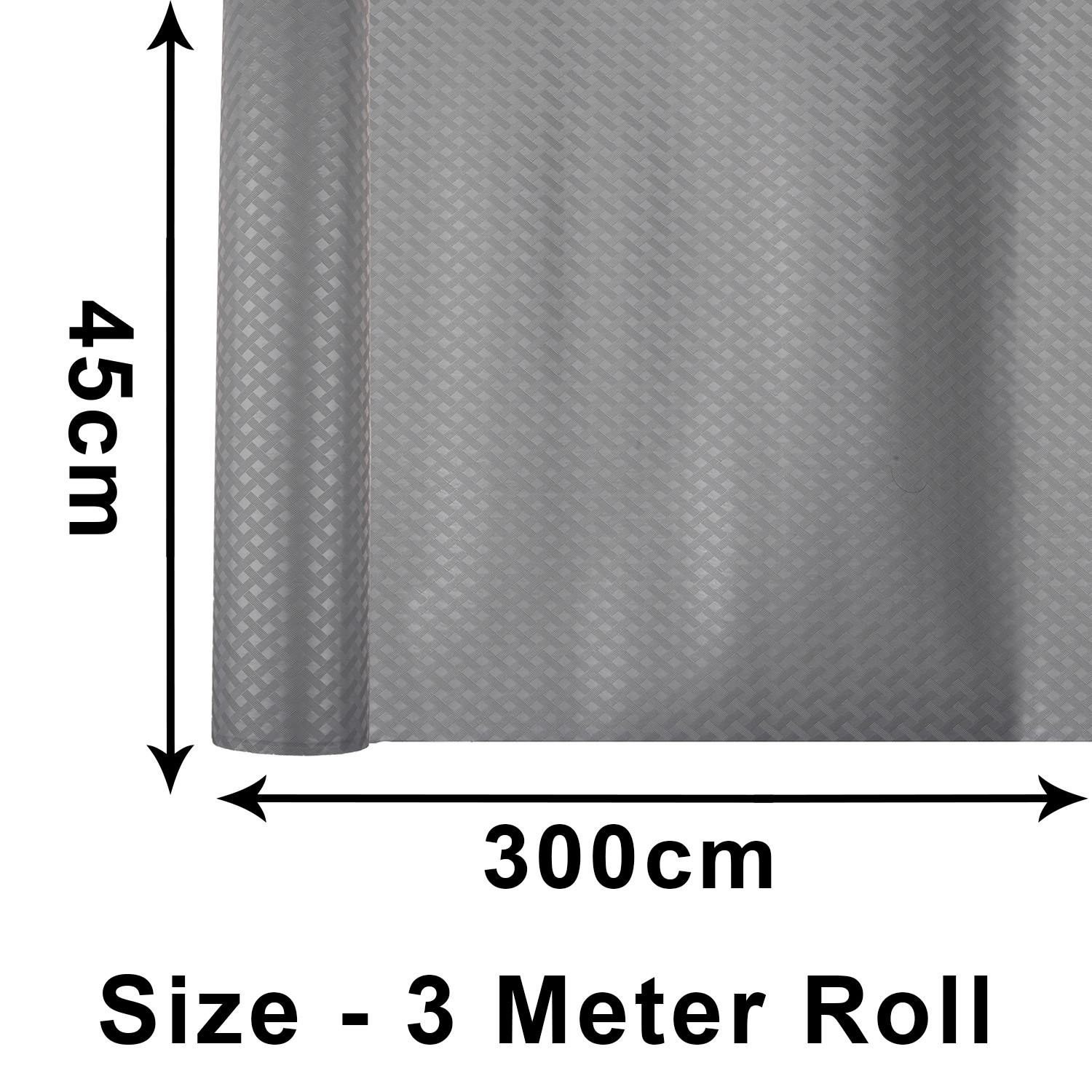 Kuber Industries Shelf Liner | Kitchen Cabinet Shelf Protector | Kitchen Liners for Cabinets and Drawers | Drawer Liner Mat | Self Check Shelf Liner Cabinet Mat | 3 MTR | Gray
