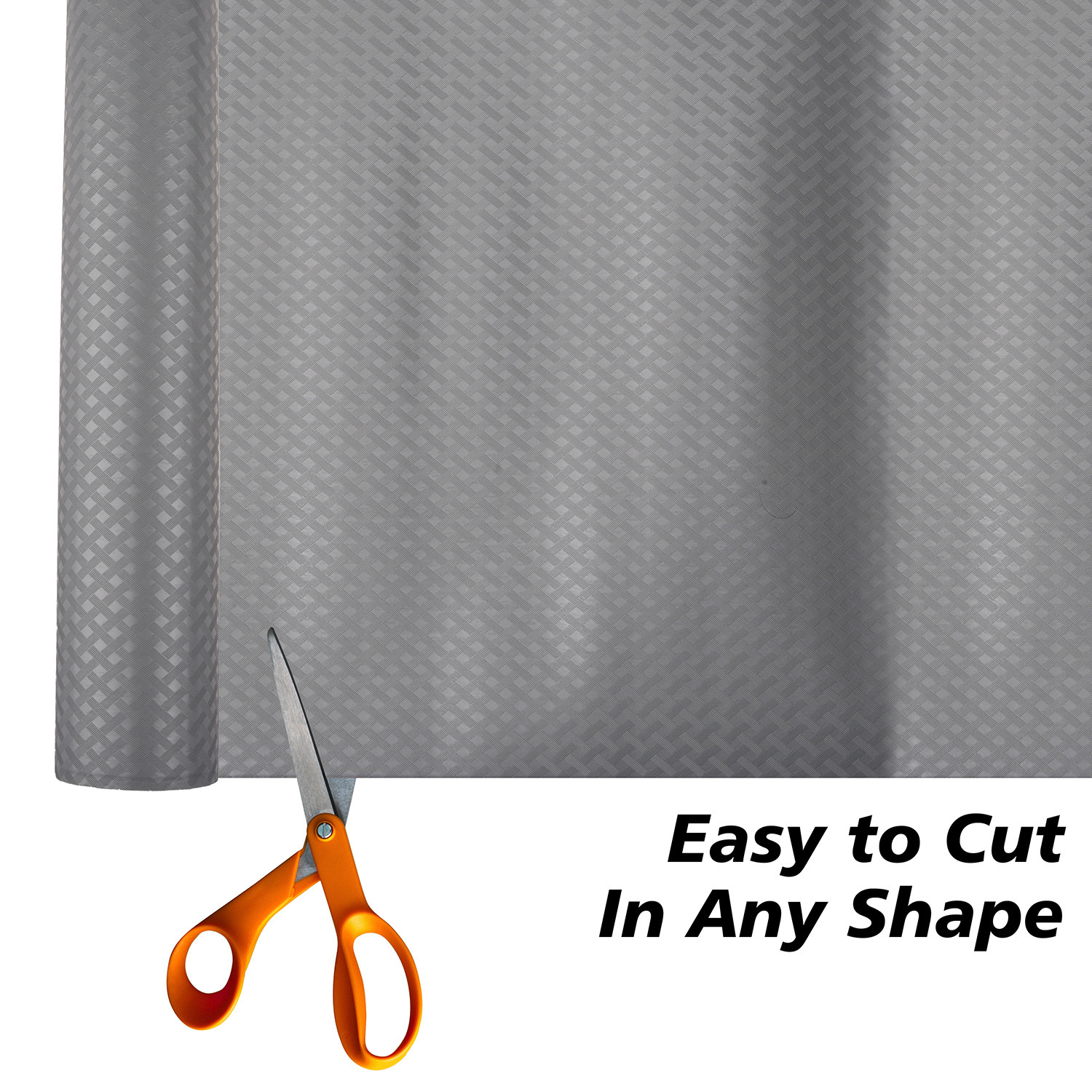 Kuber Industries Shelf Liner | Kitchen Cabinet Shelf Protector | Kitchen Liners for Cabinets and Drawers | Drawer Liner Mat | Self Check Shelf Liner Cabinet Mat | 3 MTR | Gray