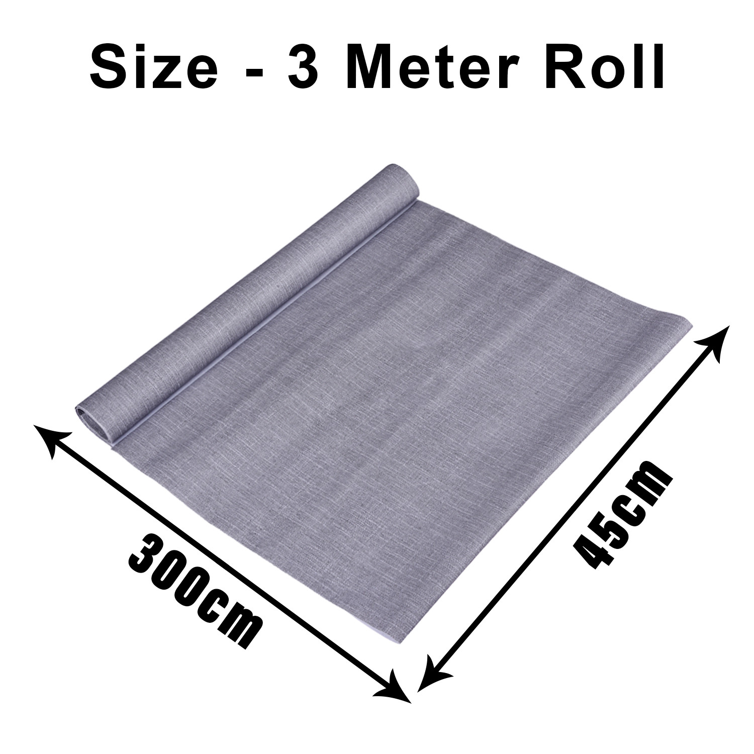 Kuber Industries Shelf Liner | Kitchen Cabinet Shelf Protector | Kitchen Liners for Cabinets and Drawers | Drawer Liner Mat | Texture Shelf Liner Roll | Cabinet Mat | 3 MTR | Gray