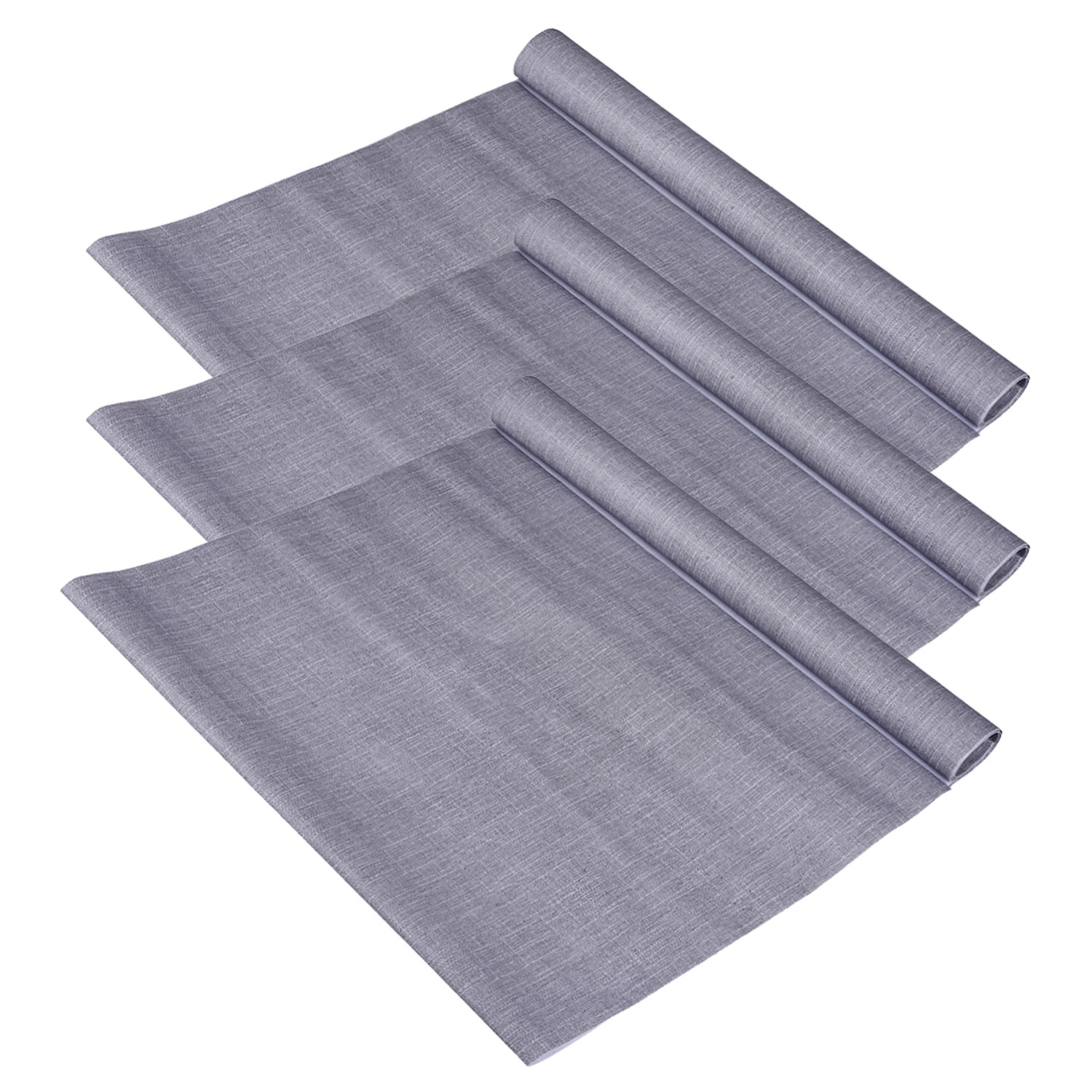 Kuber Industries Shelf Liner | Kitchen Cabinet Shelf Protector | Kitchen Liners for Cabinets and Drawers | Drawer Liner Mat | Texture Shelf Liner Roll | Cabinet Mat | 3 MTR | Gray