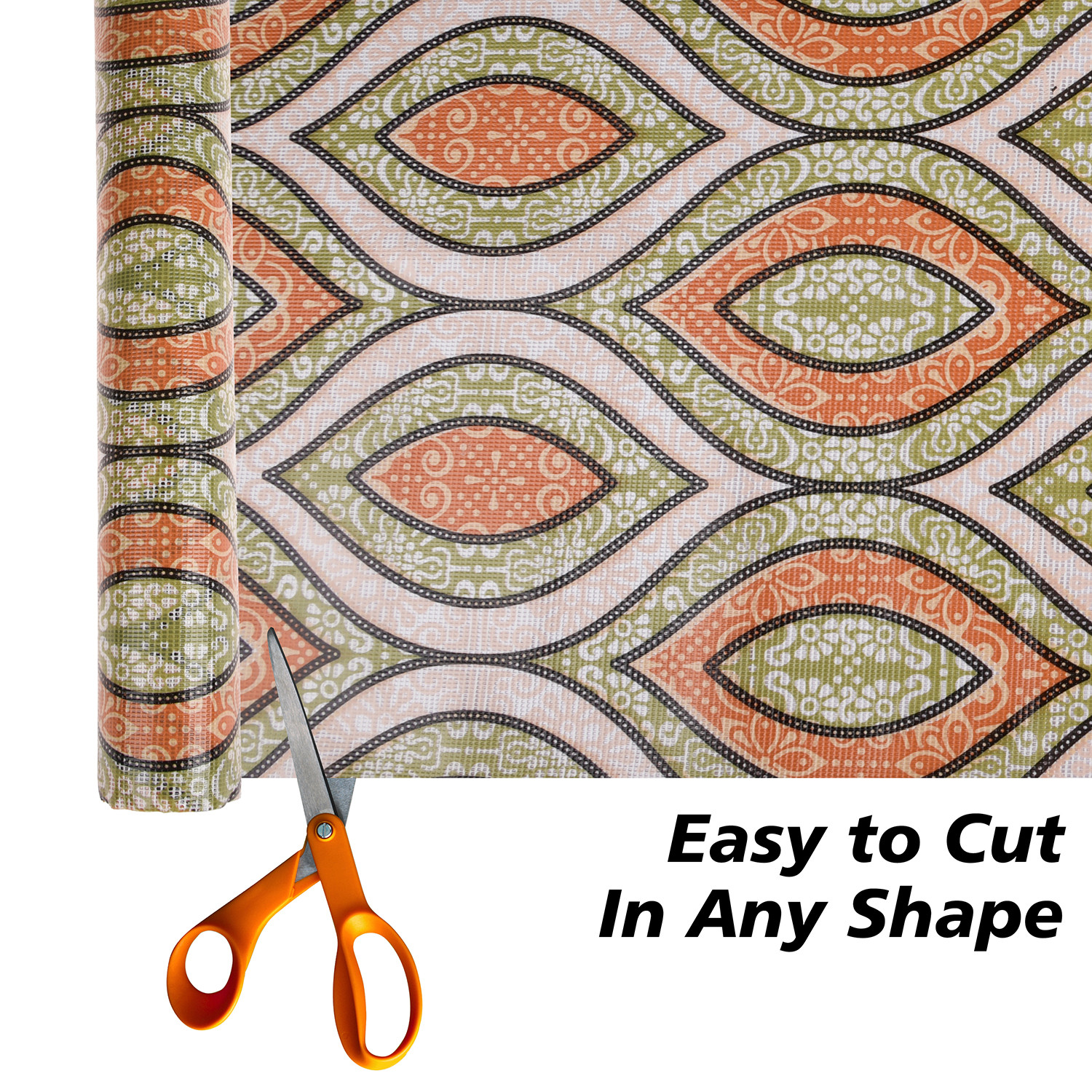 Kuber Industries Shelf Liner | Kitchen Cabinet Shelf Protector | Kitchen Liners for Cabinets and Drawers | Drawer Liner Mat | Zig Zag Gripper Shelf Liner Roll | Cabinet Mat | 5 MTR | Green