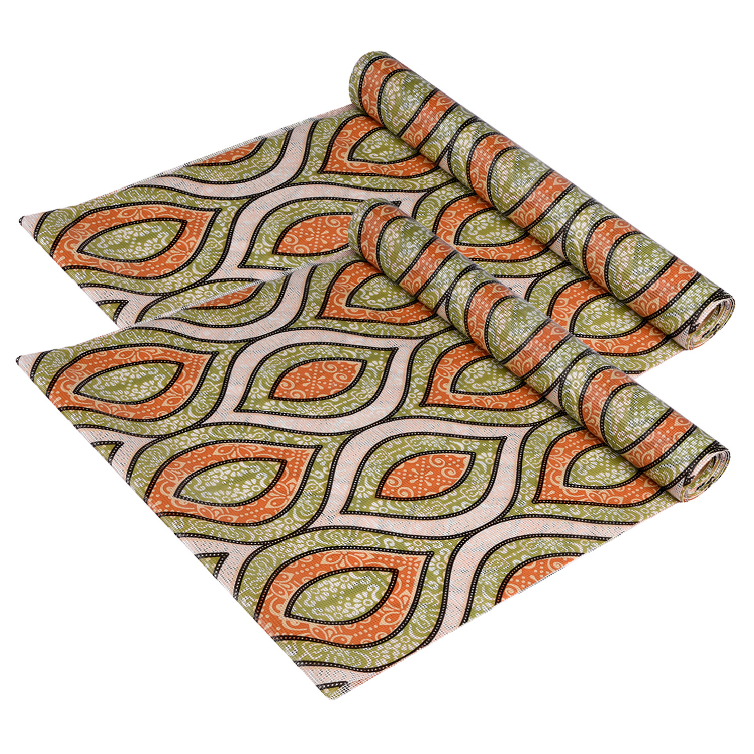 Kuber Industries Shelf Liner | Kitchen Cabinet Shelf Protector | Kitchen Liners for Cabinets and Drawers | Drawer Liner Mat | Zig Zag Gripper Shelf Liner Roll | Cabinet Mat | 5 MTR | Green