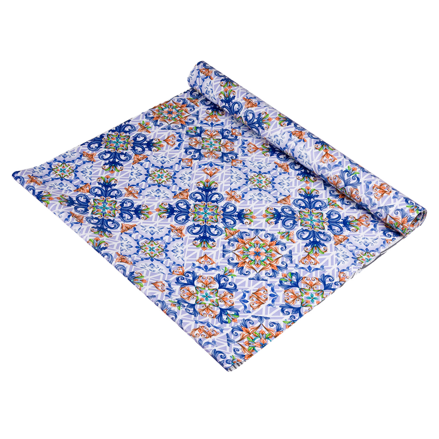 Kuber Industries Shelf Liner | Kitchen Cabinet Shelf Protector | Kitchen Liners for Cabinets and Drawers | Drawer Liner Mat | Flower Star Shelf Liner Roll | Cabinet Mat | 3 MTR | Blue