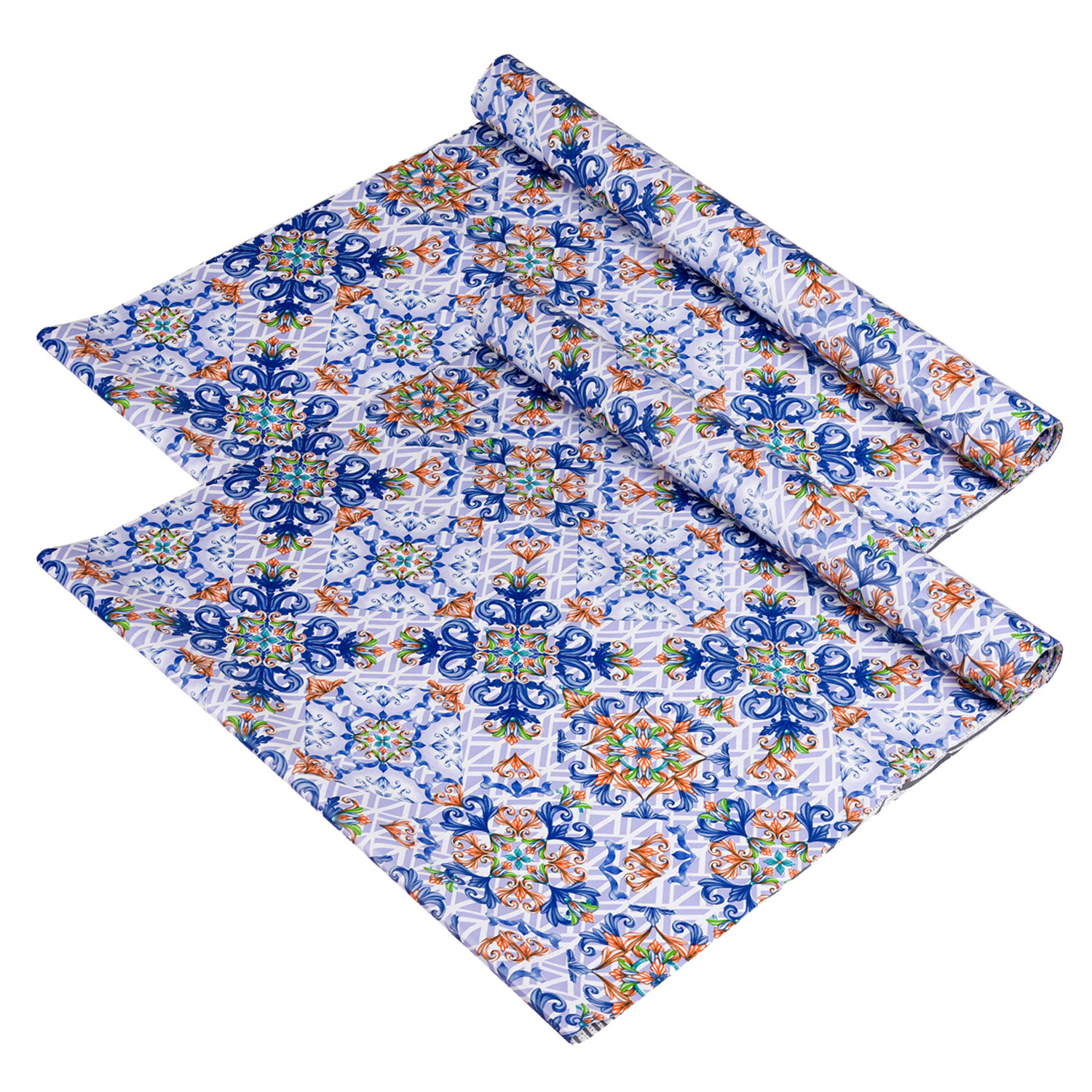 Kuber Industries Shelf Liner | Kitchen Cabinet Shelf Protector | Kitchen Liners for Cabinets and Drawers | Drawer Liner Mat | Flower Star Shelf Liner Roll | Cabinet Mat | 3 MTR | Blue