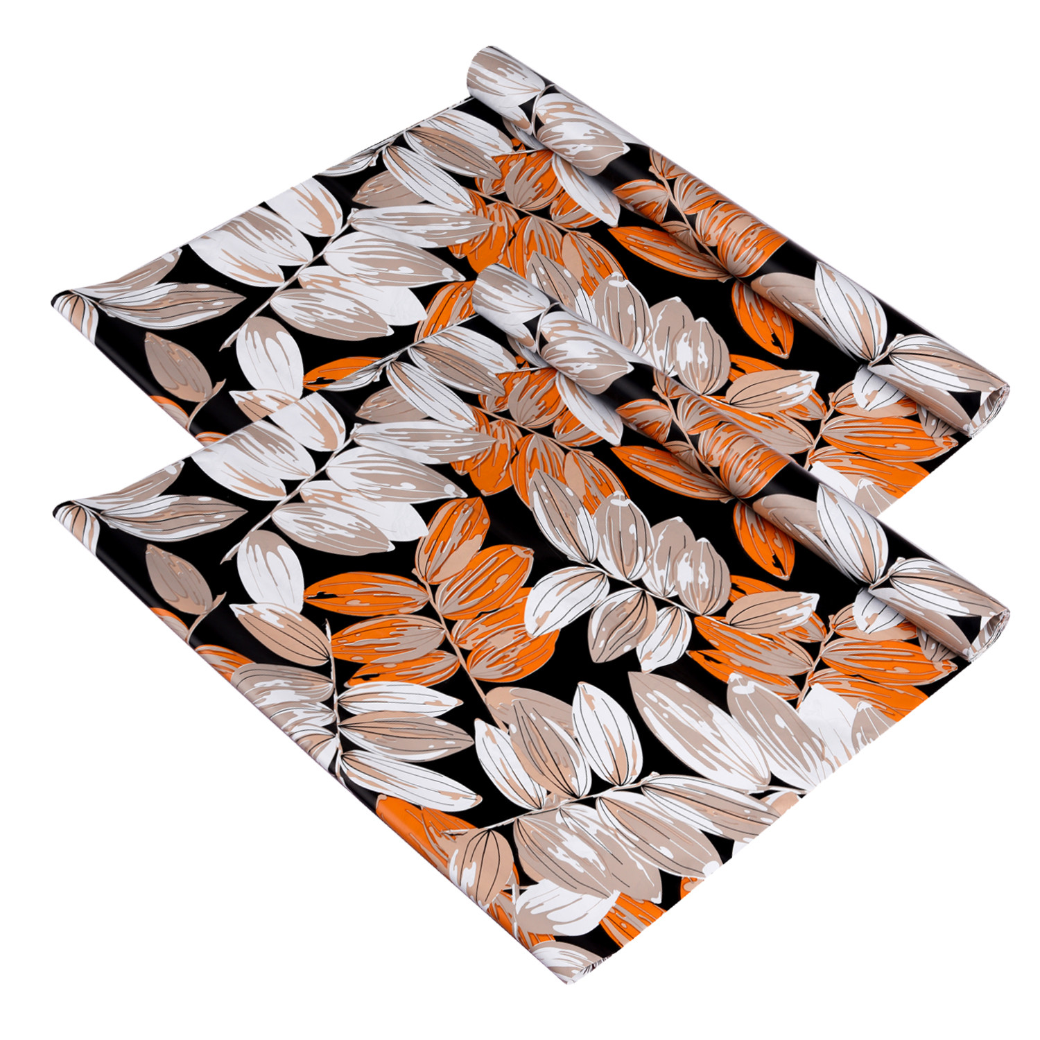 Kuber Industries Shelf Liner | Kitchen Cabinet Shelf Protector | Kitchen Liners for Cabinets and Drawers | Drawer Liner Mat | Leaf-Design Shelf Liner Roll | Cabinet Mat | 5 MTR | Brown