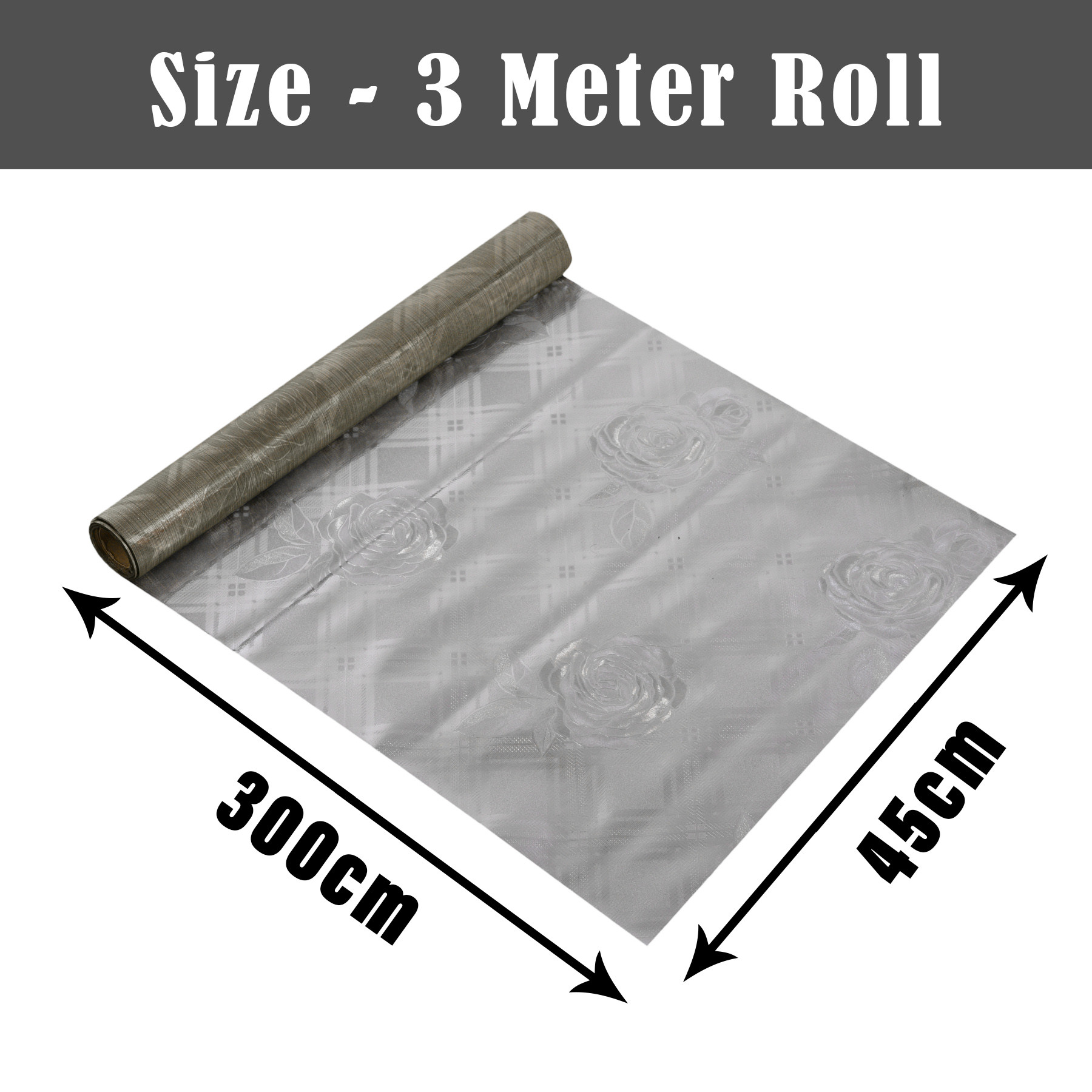 Kuber Industries Shelf Liner | Kitchen Cabinet Shelf Protector | Kitchen Liners for Cabinets and Drawers | Drawer Liner Mat | Self Shining Shelf Liner Cabinet Mat | 3 MTR | Golden