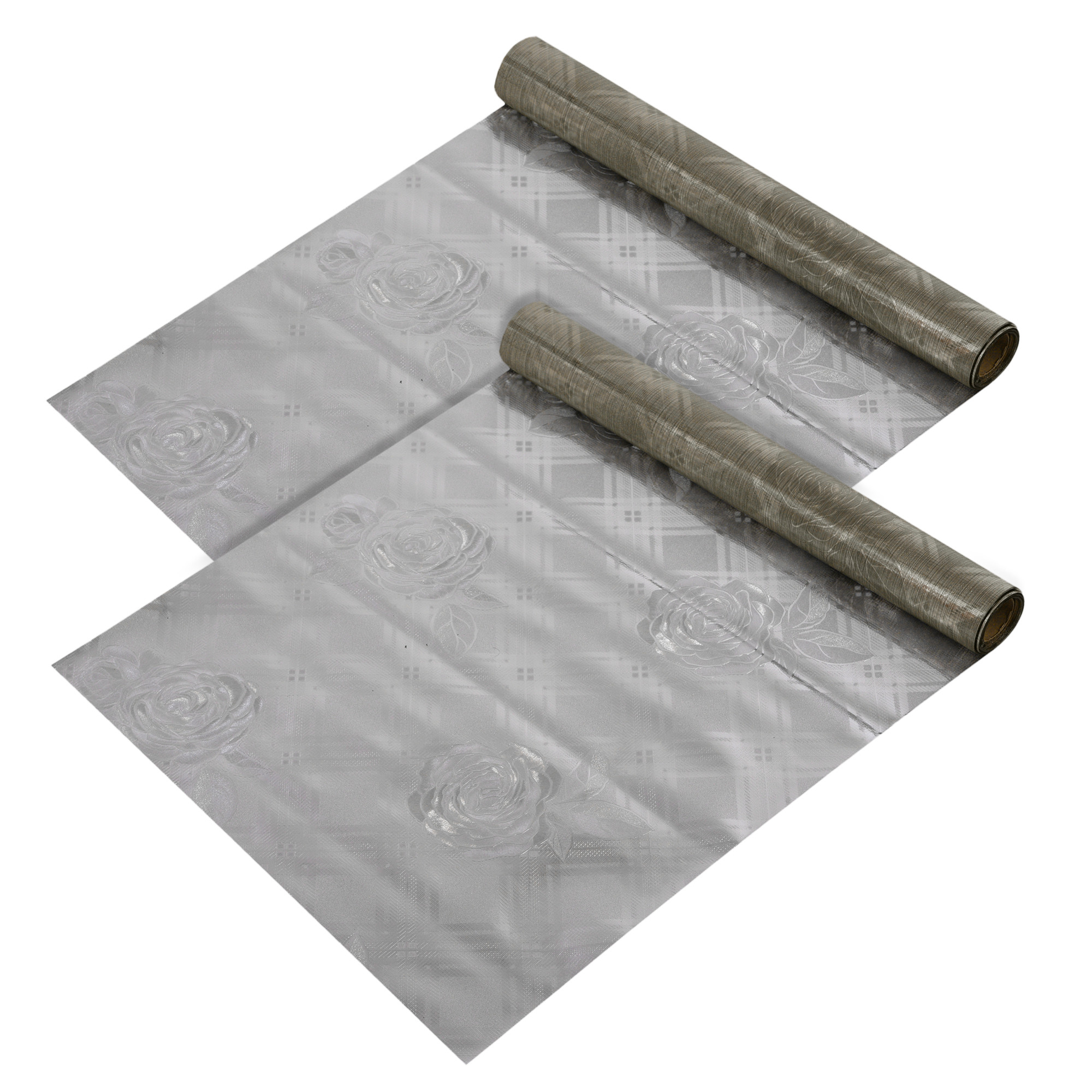 Kuber Industries Shelf Liner | Kitchen Cabinet Shelf Protector | Kitchen Liners for Cabinets and Drawers | Drawer Liner Mat | Self Shining Shelf Liner Cabinet Mat | 5 MTR | Golden