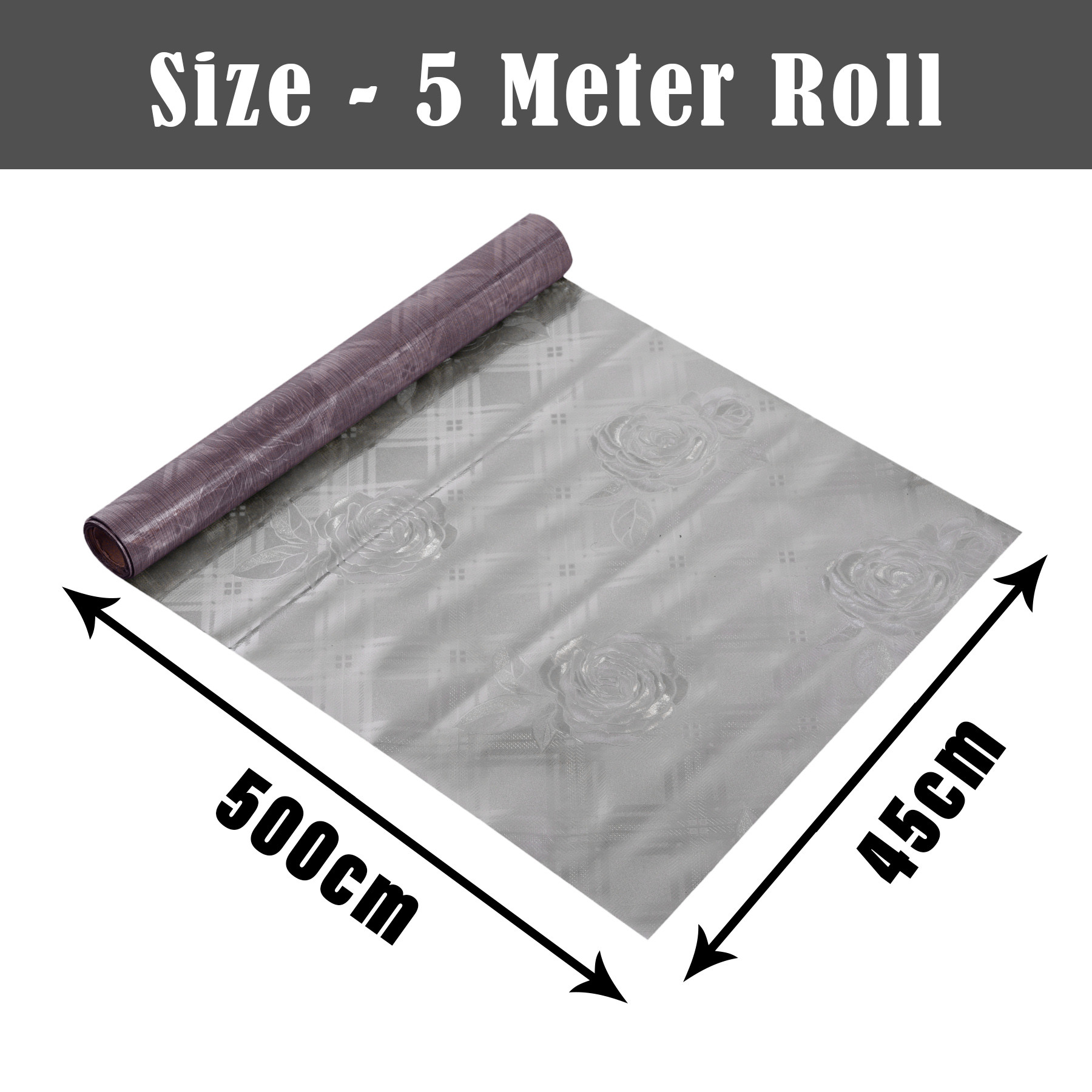 Kuber Industries Shelf Liner | Kitchen Cabinet Shelf Protector | Kitchen Liners for Cabinets and Drawers | Drawer Liner Mat | Self Shining Shelf Liner Cabinet Mat | 5 MTR | Brown