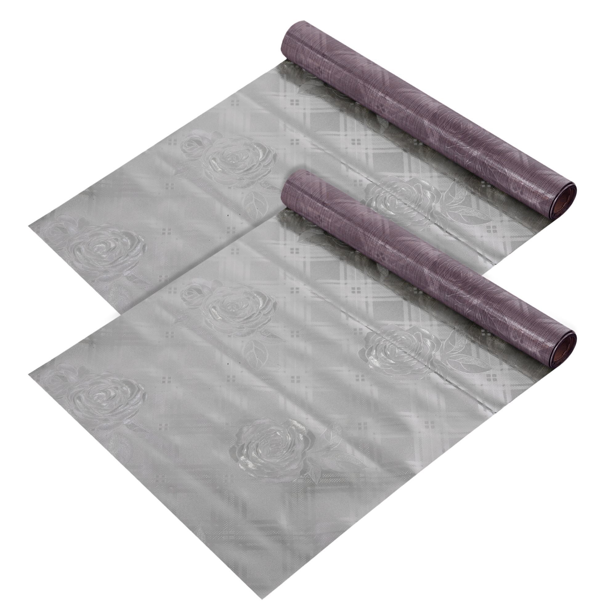 Kuber Industries Shelf Liner | Kitchen Cabinet Shelf Protector | Kitchen Liners for Cabinets and Drawers | Drawer Liner Mat | Self Shining Shelf Liner Cabinet Mat | 5 MTR | Brown