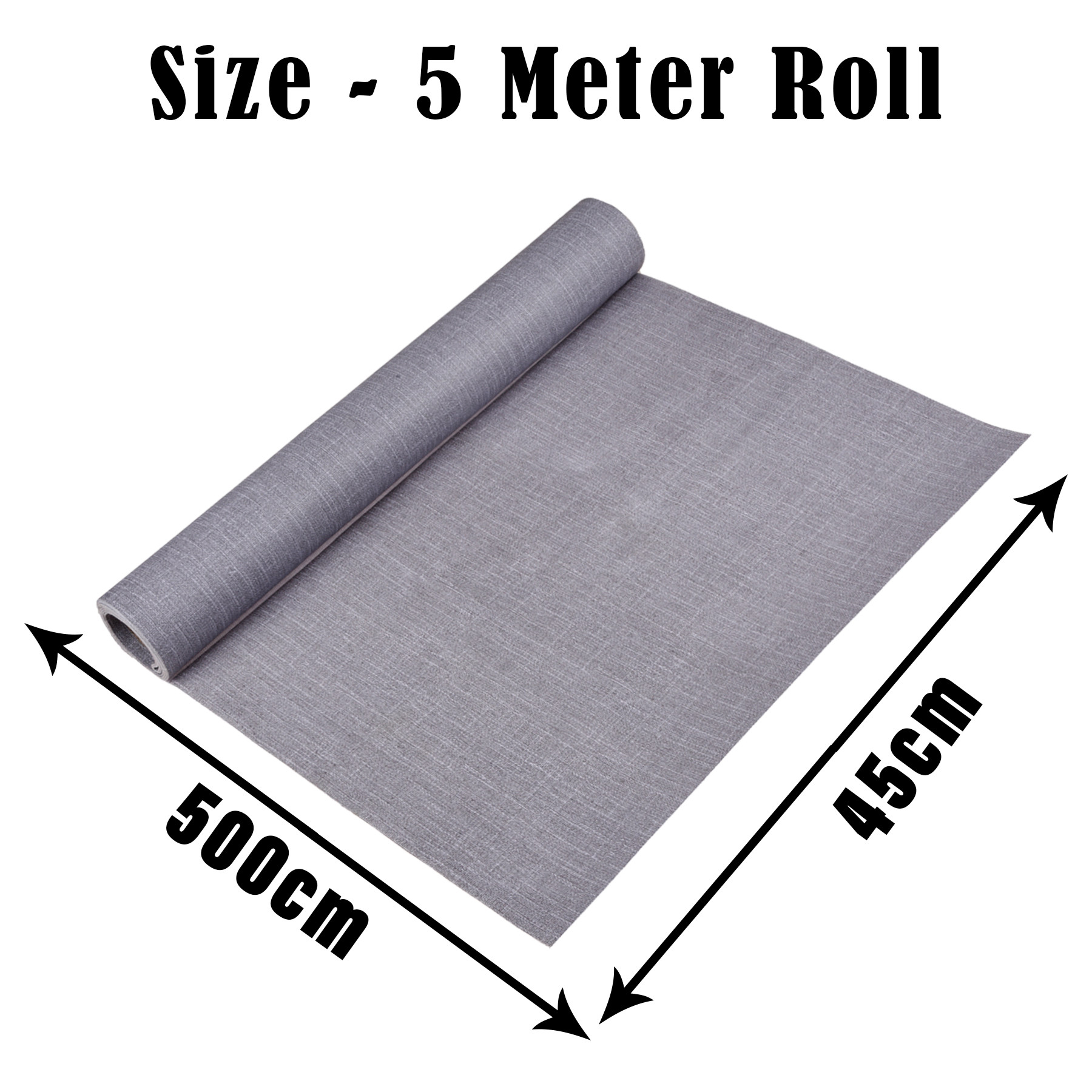 Kuber Industries Shelf Liner  Kitchen Cabinet Shelf Protector  Kitchen Liners for Cabinets and Drawers  Drawer Liner Mat  Texture Shelf Liner Cabinet Mat  5 MTR  Gray