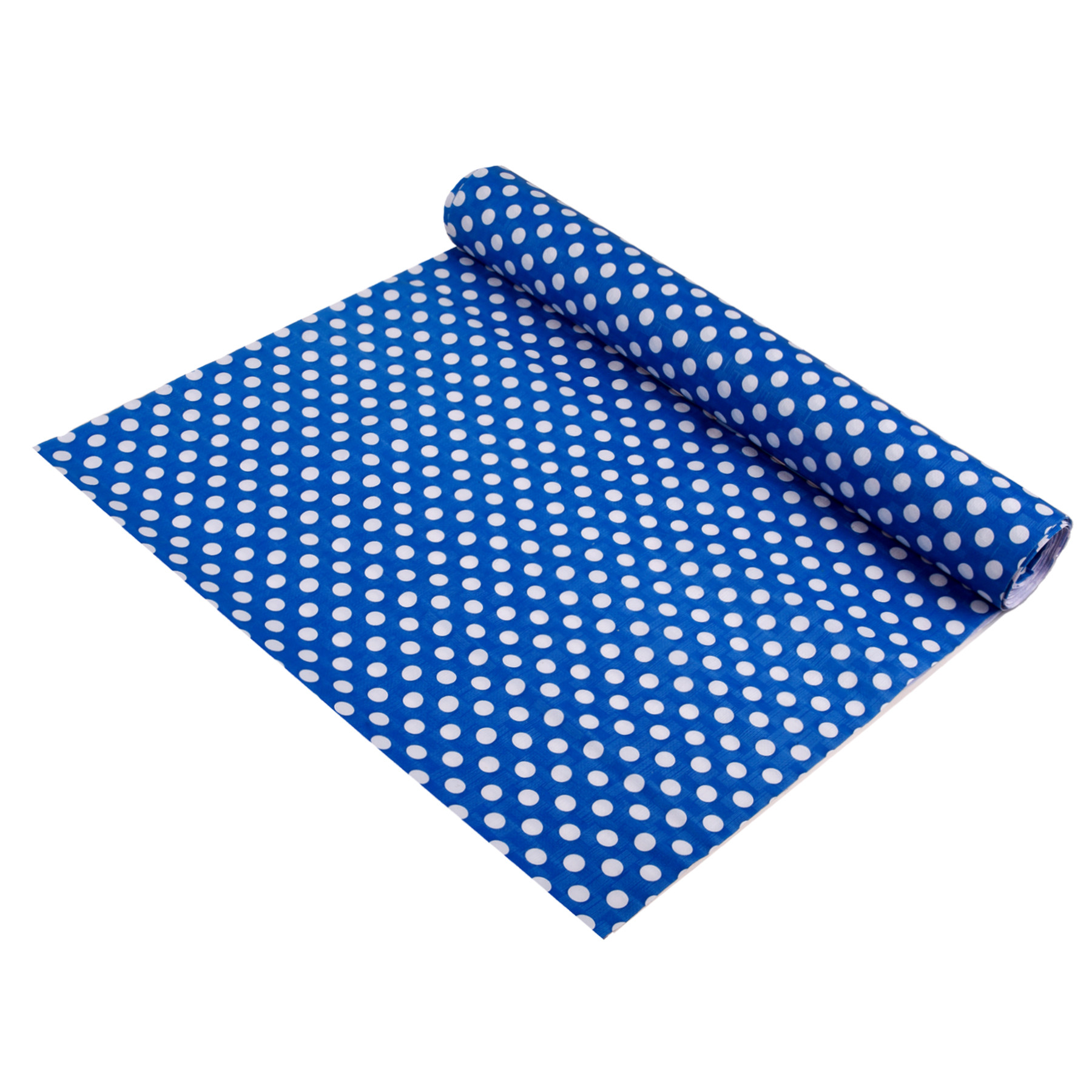Kuber Industries Shelf Liner | Kitchen Cabinet Shelf Protector | Kitchen Liners for Cabinets and Drawers | Drawer Liner Mat | Dot-Print Shelf Liner Cabinet Mat | 3 MTR | Royal Blue