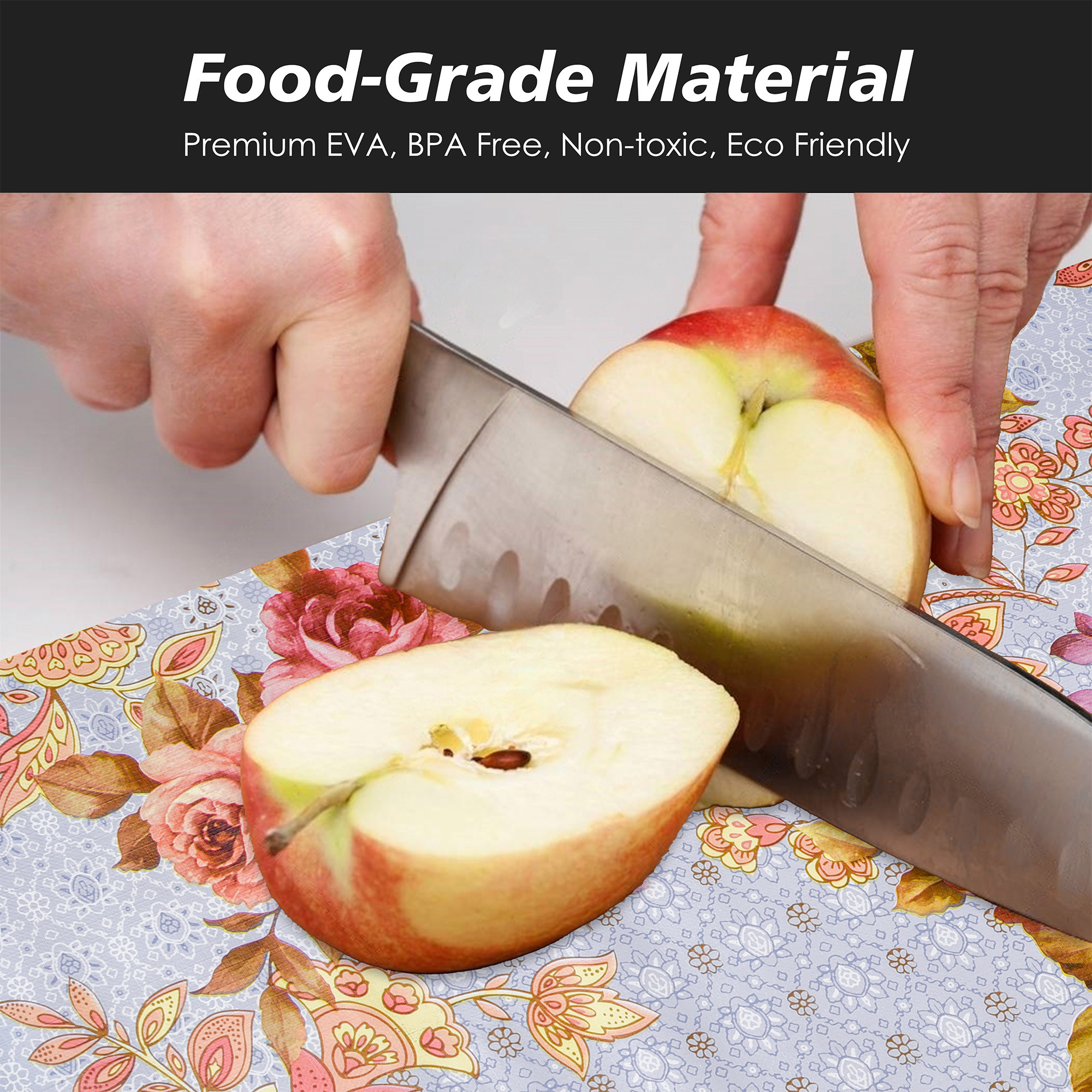 Kuber Industries Shelf Liner | Kitchen Cabinet Shelf Protector | Kitchen Liners for Cabinets and Drawers | Drawer Liner Mat | Pink Gulab Shelf Liner Cabinet Mat | 10 MTR | Blue