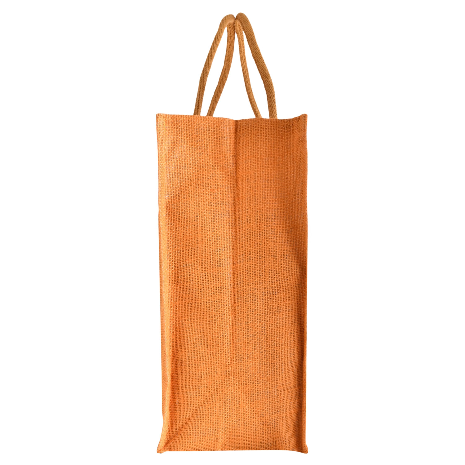 Kuber Industries Shopping Bag  Jute Carry Bag  Zipper Grocery Bag with Handle  Reusable Shopping Bag  Vegetable Storage Bag  Love Birds Grocery Bag  Large  Orange