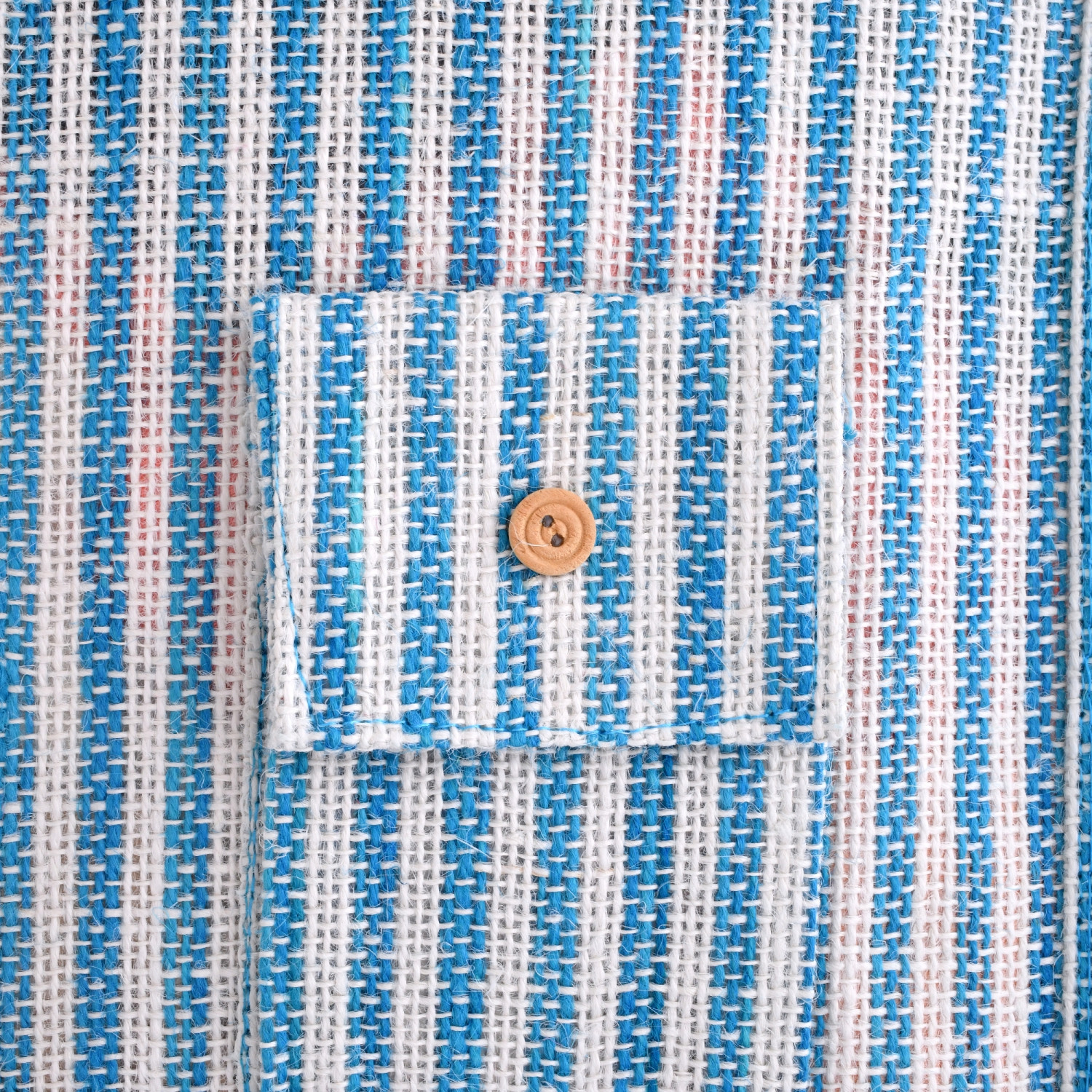 Kuber Industries Shopping Bag  Jute Carry Bag  Zipper Grocery Bag with Handle  Reusable Shopping Bag  Carrying Bag With Front Pocket  Lining-Grocery Bag  Medium  Blue