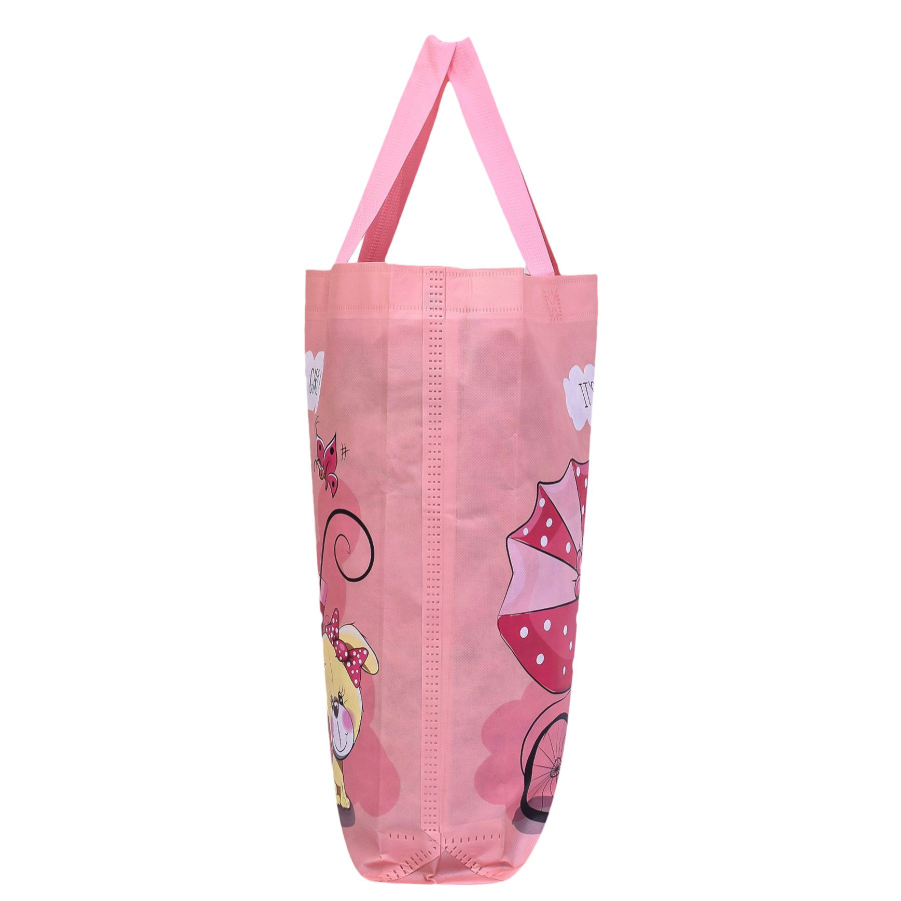 Kuber Industries Shopping Bag | Non-Woven Gift Bag | Baby Shower Bag | Reusable Grocery Bag | Christmas Gift Bags | Tote Bags with Handle | Hand Bag |Multicolor