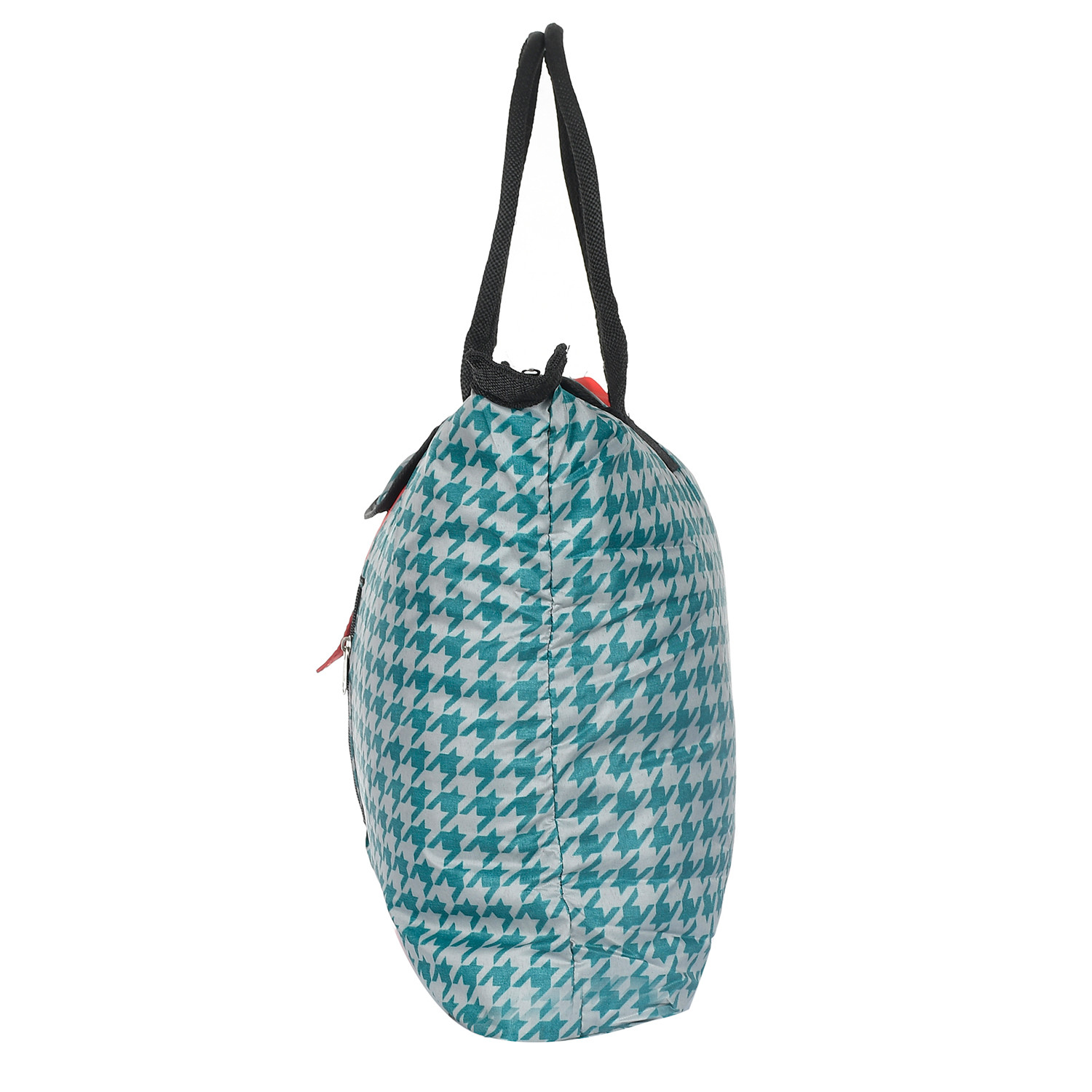 Kuber Industries Shopping Bag For Grocery|Parachute Foldable Shopping Bag|Magnetic Lock Tote Bag With Front Side Money & Zipper Pocket (Assorted)