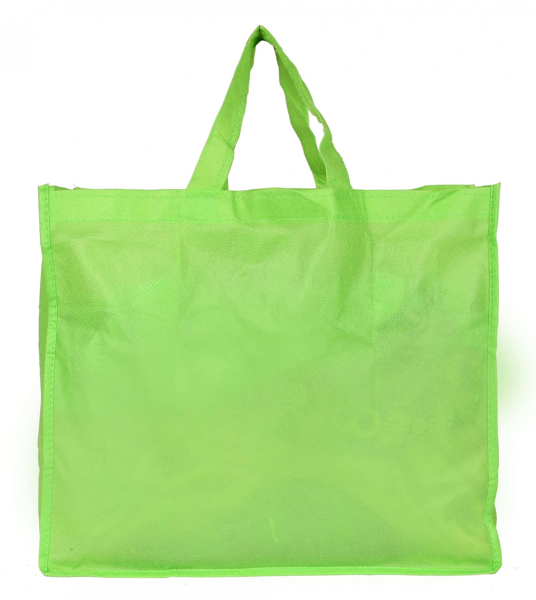 Kuber Industries Shopping Grocery Bags Foldable, Washable Grocery Tote Bag with One Small Pocket, Eco-Friendly Purse Bag Fits in Pocket Waterproof & Lightweight (Green)