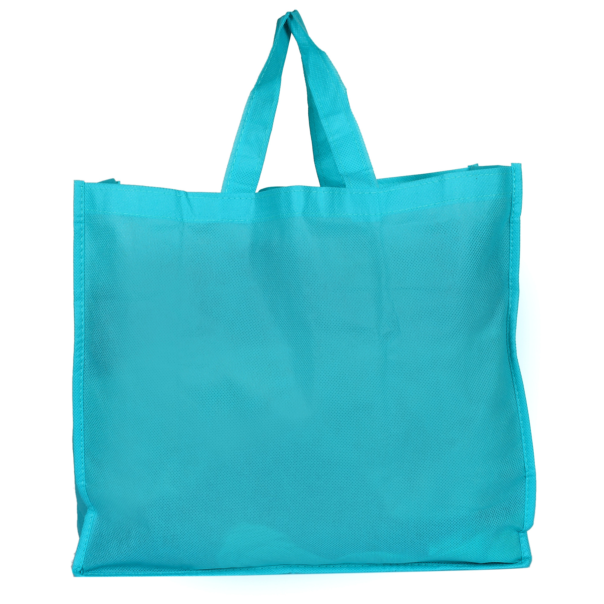 Kuber Industries Shopping Grocery Bags Foldable, Washable Grocery Tote Bag with One Small Pocket, Eco-Friendly Purse Bag Fits in Pocket Waterproof & Lightweight (Blue)