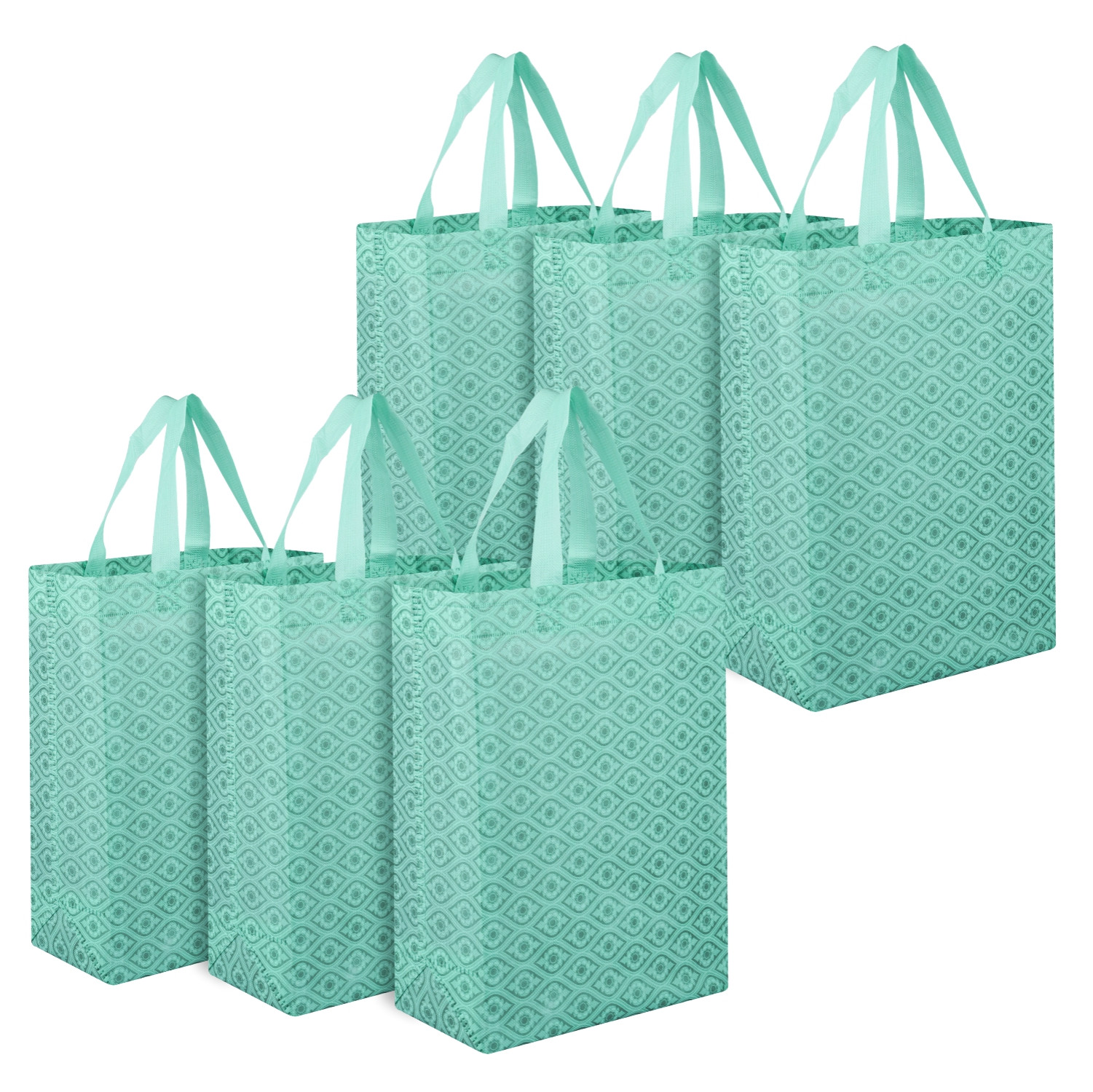 Kuber Industries Shopping Handbag | Grocery Handbag | Shopping Bag | Grocery Shopping Bag | Reusable Shopping Bags | Vegetable Bag | Eye-Print Carry Bag |Green