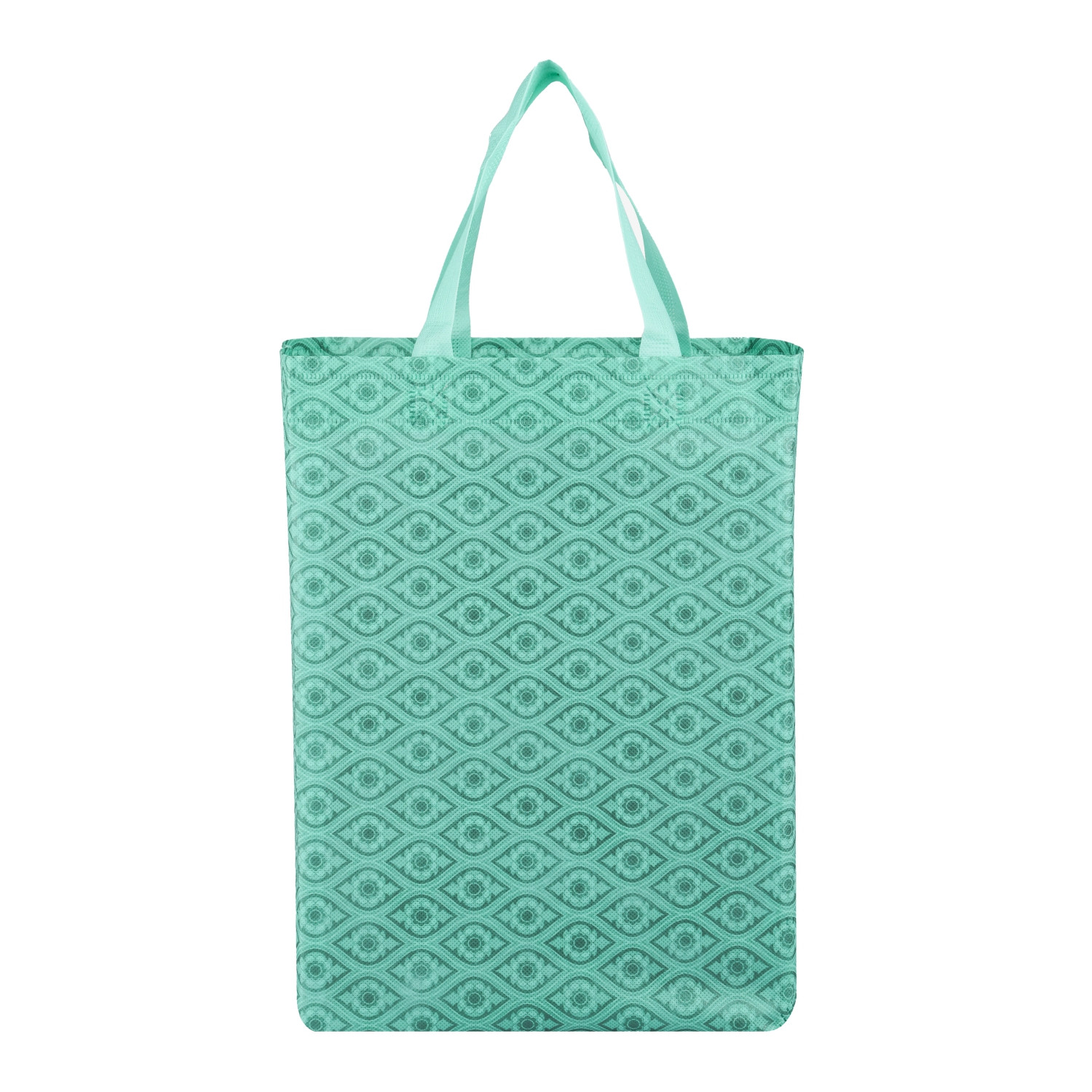 Kuber Industries Shopping Handbag | Grocery Handbag | Shopping Bag | Grocery Shopping Bag | Reusable Shopping Bags | Vegetable Bag | Eye-Print Carry Bag |Green