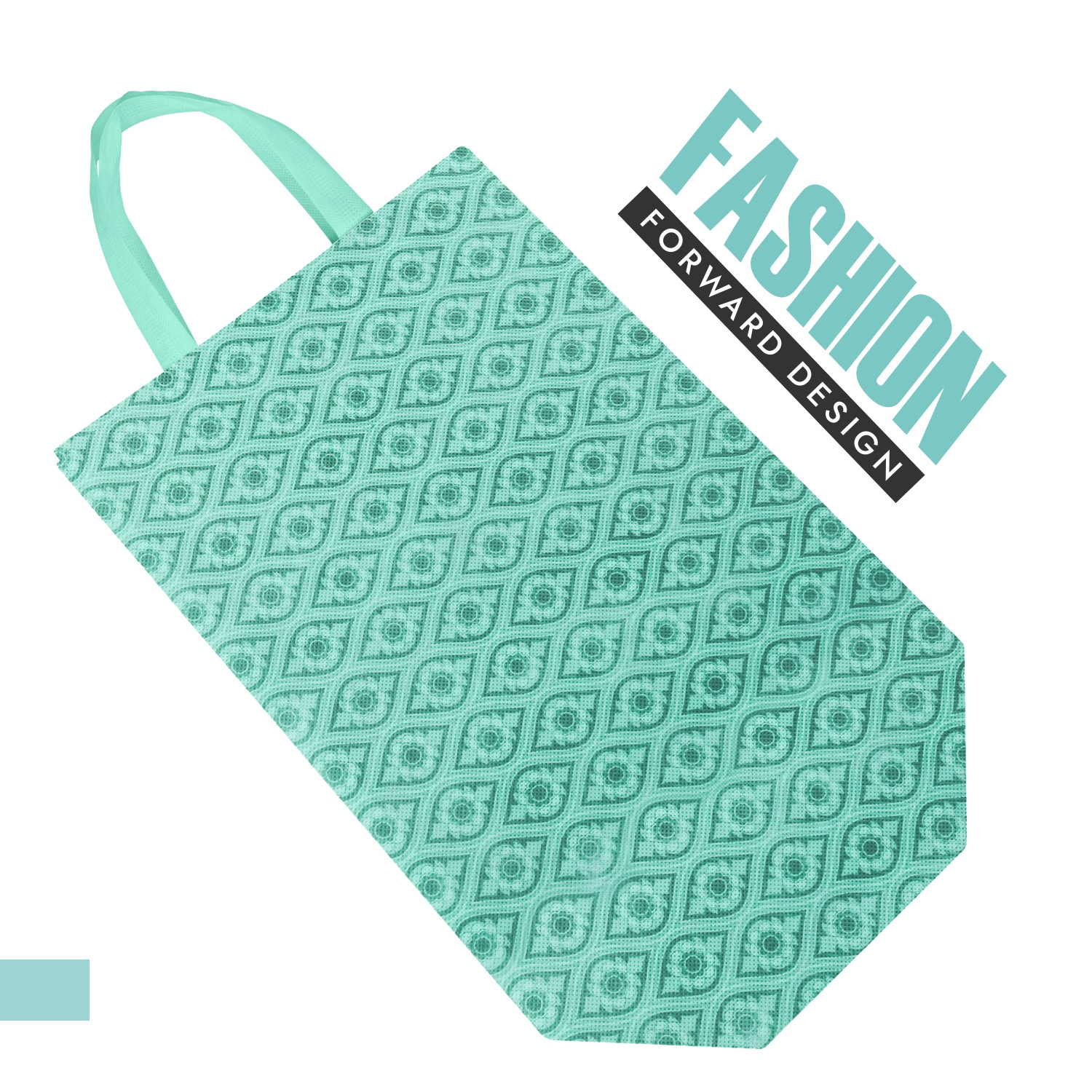 Kuber Industries Shopping Handbag | Grocery Handbag | Shopping Bag | Grocery Shopping Bag | Reusable Shopping Bags | Vegetable Bag | Eye-Print Carry Bag |Green