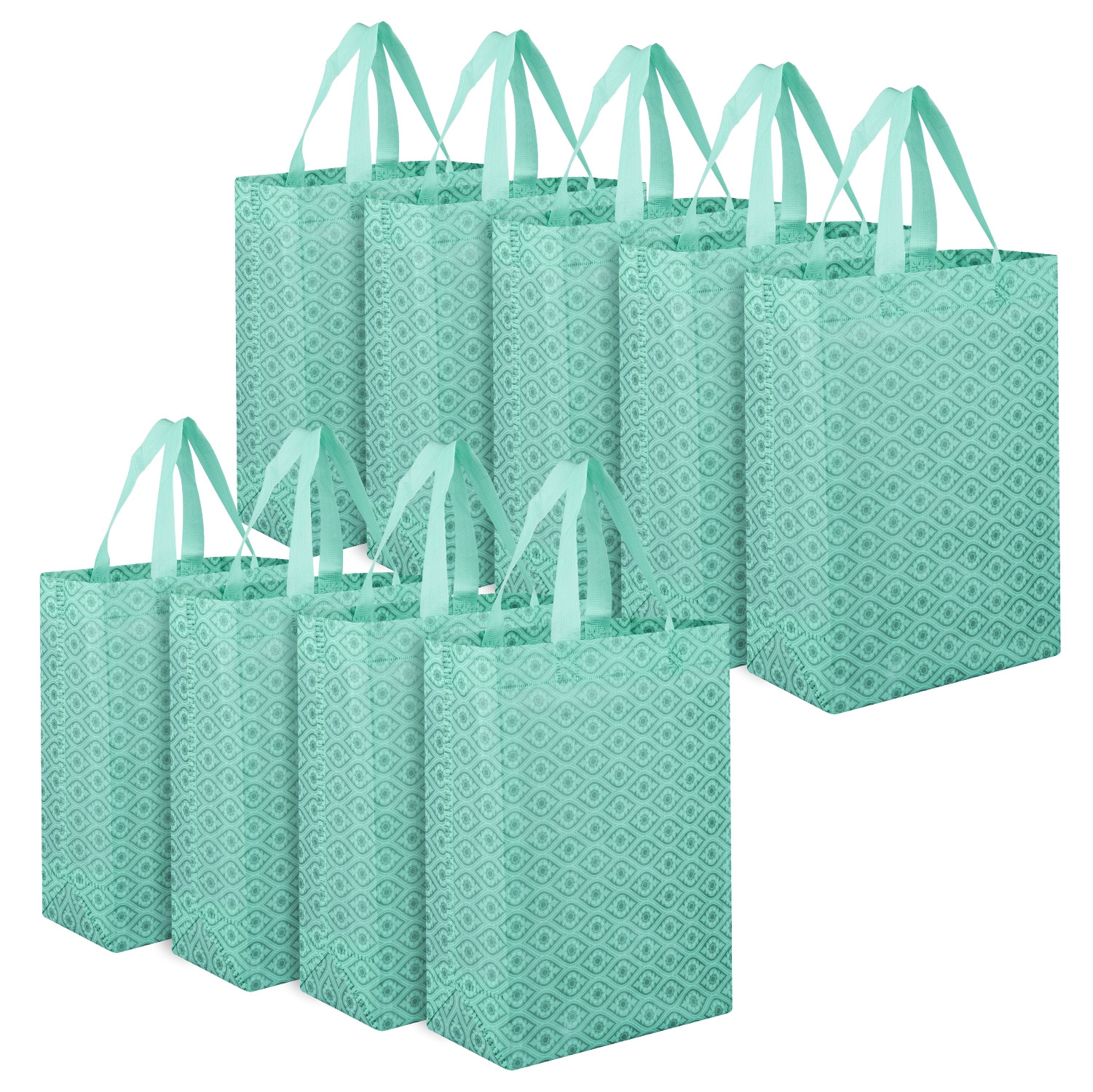 Kuber Industries Shopping Handbag | Grocery Handbag | Shopping Bag | Grocery Shopping Bag | Reusable Shopping Bags | Vegetable Bag | Eye-Print Carry Bag |Green
