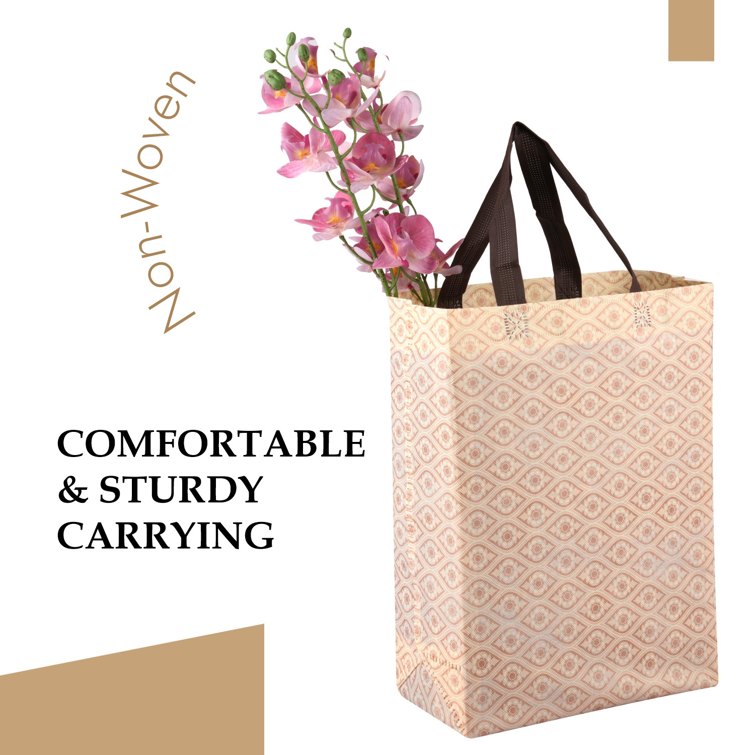 Kuber Industries Shopping Handbag | Grocery Handbag | Shopping Bag | Grocery Shopping Bag | Reusable Shopping Bags | Vegetable Bag | Eye-Print Carry Bag | Pack of 6 | Multicolor
