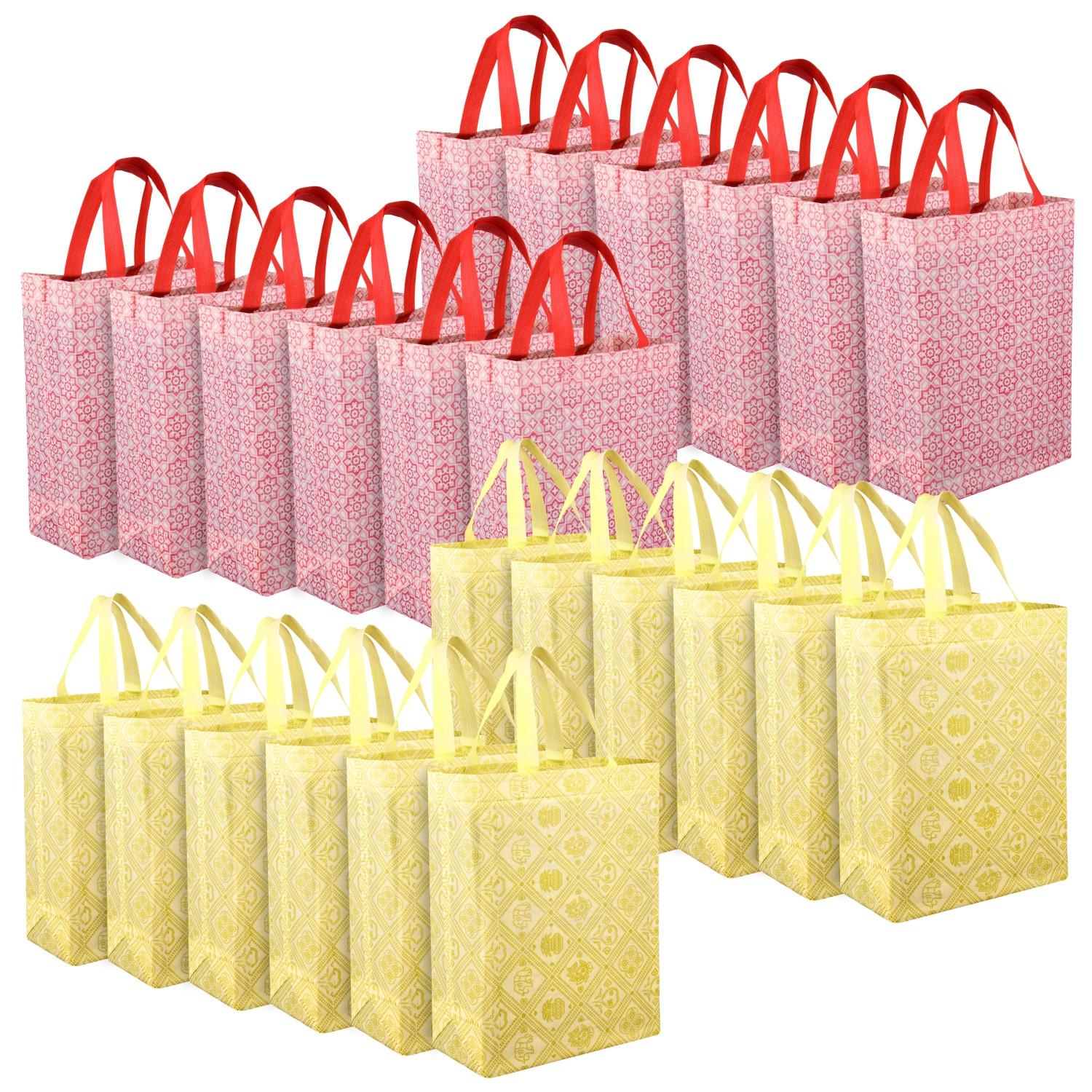 Kuber Industries Shopping Handbag | Grocery Handbag | Shopping Bag | Grocery Shopping Bag | Reusable Shopping Bags | Vegetable Bag | Carry Bag |Multicolor