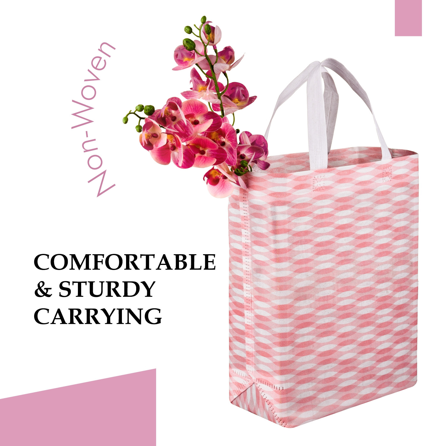 Kuber Industries Shopping Handbag | Grocery Handbag | Shopping Bag | Grocery Shopping Bag | Reusable Shopping Bags | Vegetable Bag | Carry Bag |Multicolor