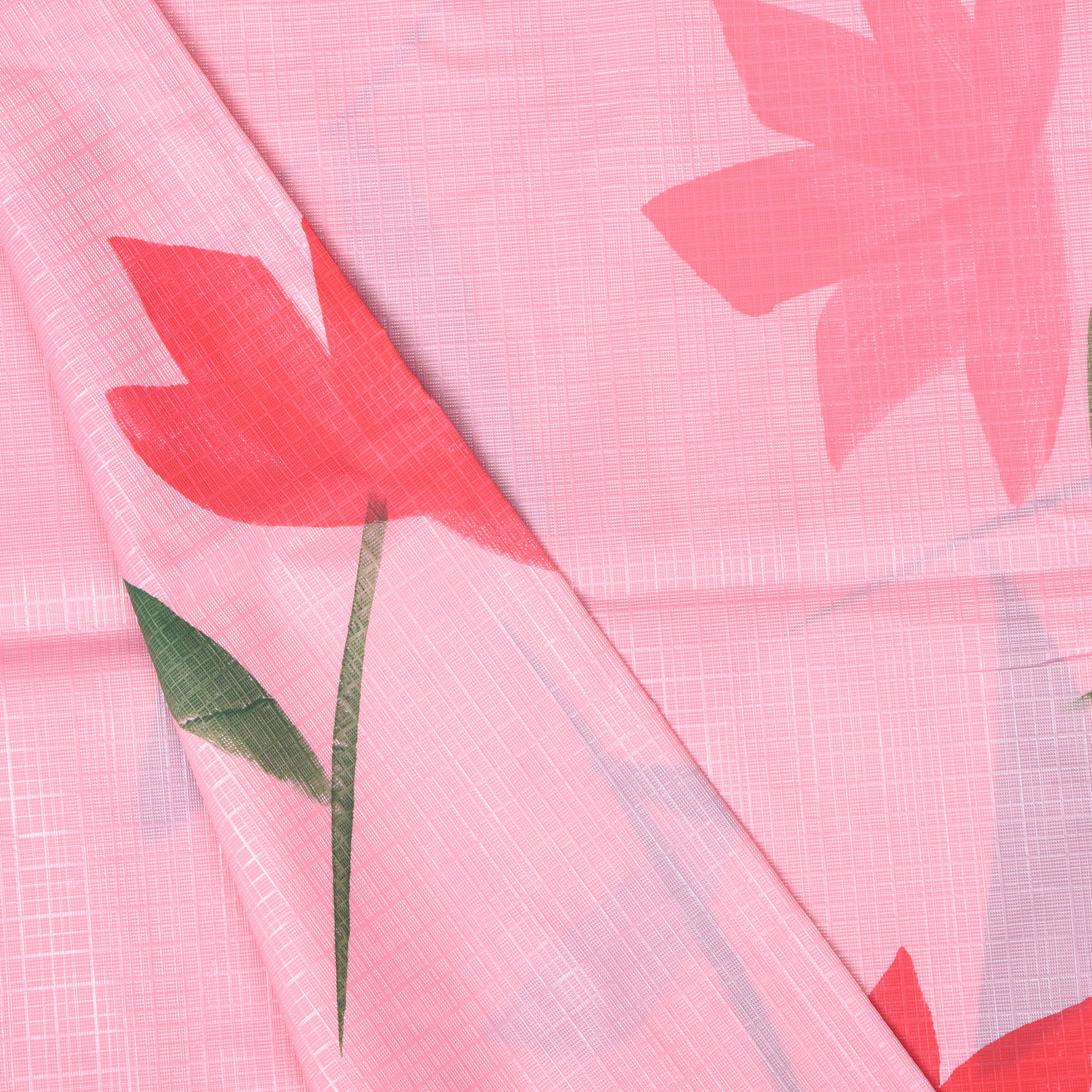 Kuber Industries Shower Curtain  7 Feet  Bathroom Shower Curtain  AC Curtains  PVC Waterproof Window Curtain  Curtains for Bathtub  8 Rings Curtain  Painting  Pink