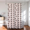 Shower Curtain | 7 Feet | Bathroom Shower Curtain | AC Curtains | PVC Waterproof Window Curtain | Curtains for Bathtub | 8 Rings Curtain | Brown Rose | Transparent