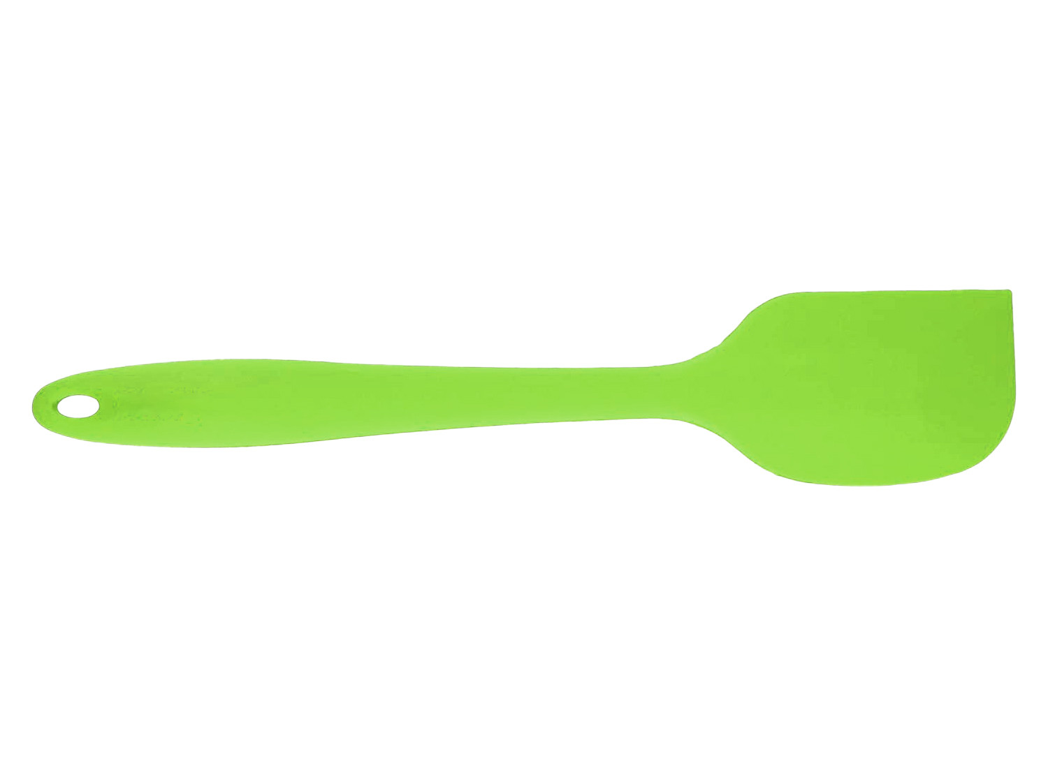 Kuber Industries Silicone Spatula|Baking Spoon for Non Stick Cookware|Heat Resistant Cake Spatula,8 Inch (Green)