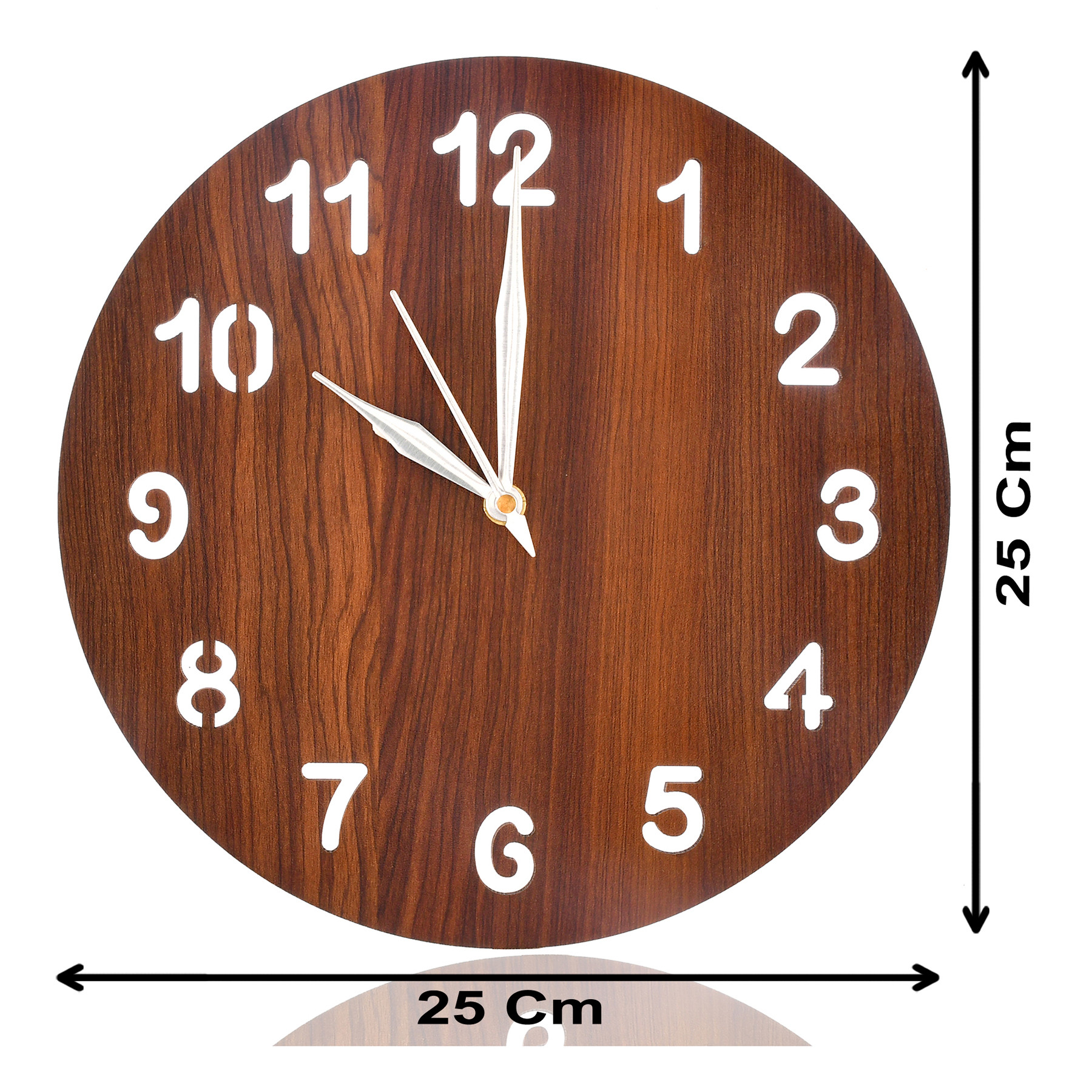 Kuber Industries Simple Numerial Round Shaped Wooden 10