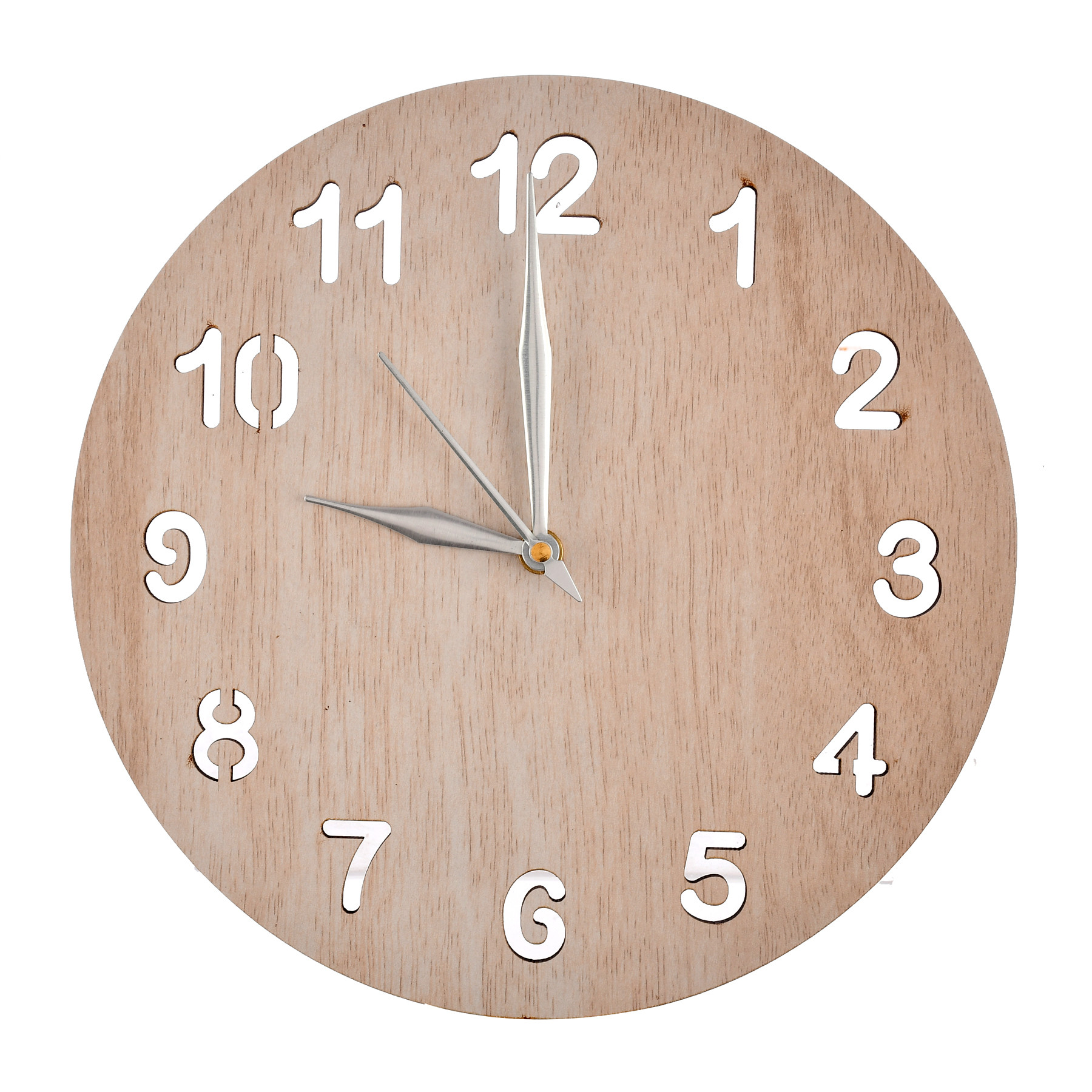 Kuber Industries Simple Numerial Round Shaped Wooden 10