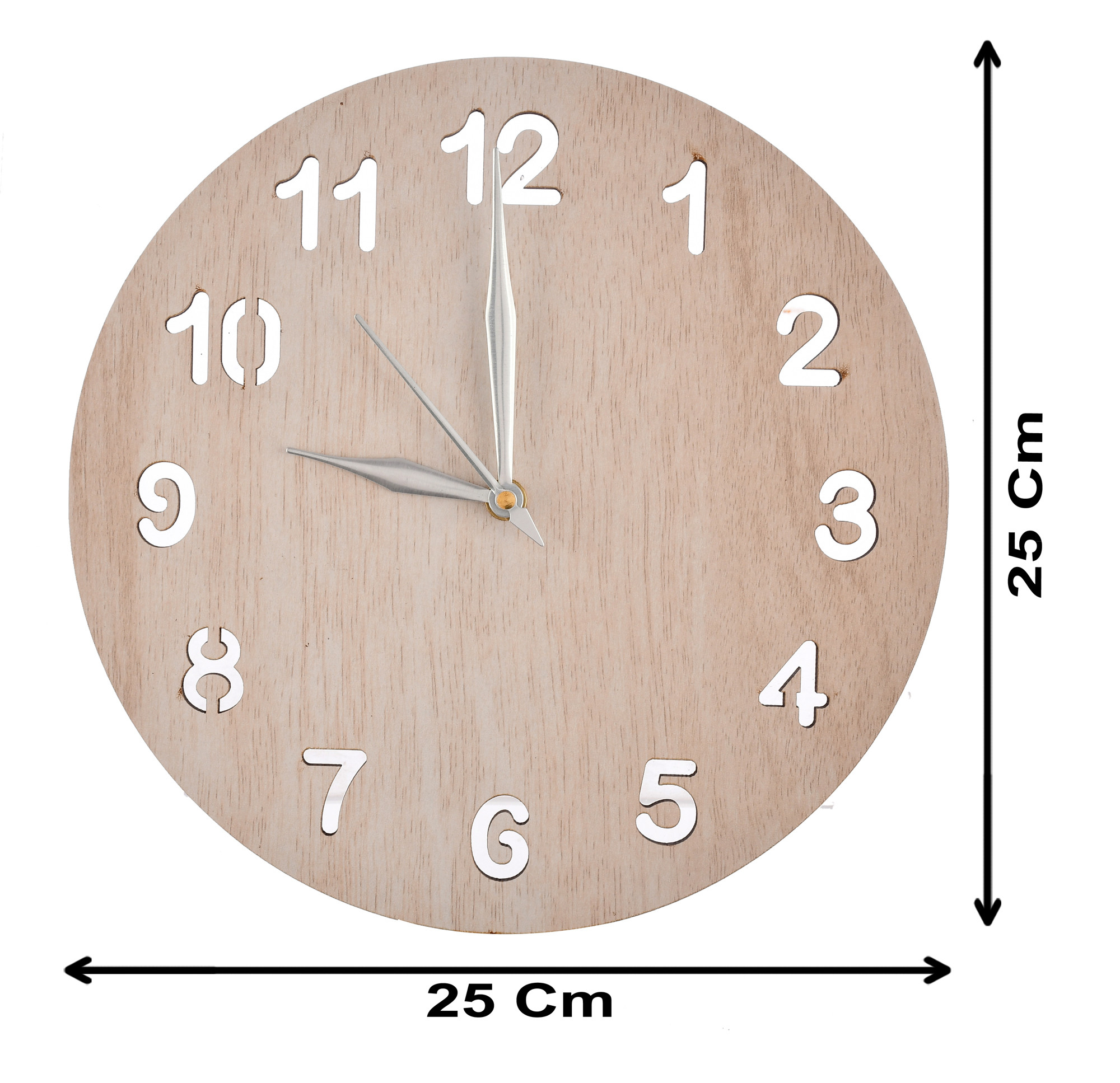 Kuber Industries Simple Numerial Round Shaped Wooden 10