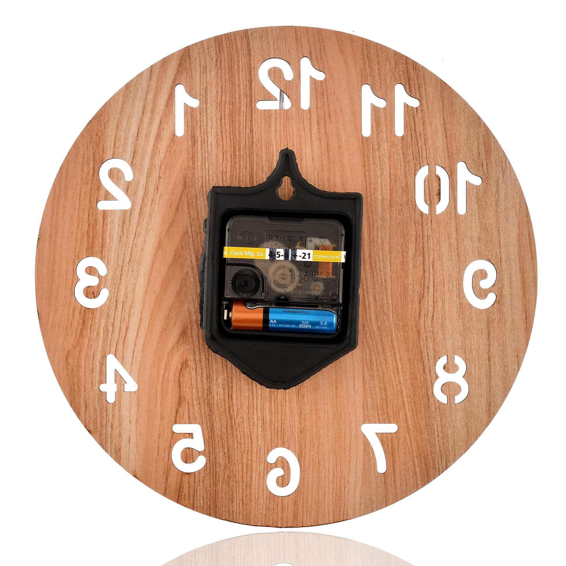 Kuber Industries Simple Numerial Round Shaped Wooden 10