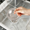 Sink Strainer | Kitchen Sink Strainer | Sink Drain Strainer | Drain Catcher for Bathroom | Mesh Drain Filter for Kitchen | Sink Round Jali with Handle | 115 mm | Silver