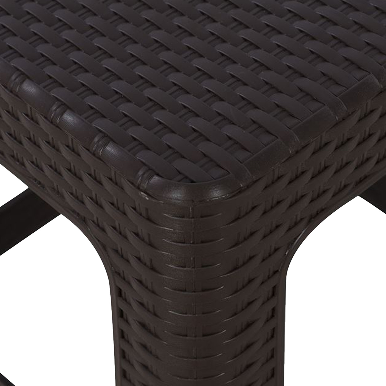 Kuber Industries Sitting Stool | Stool for Indoor Or Outdoor | Plastic Non-Slip Lightweight Stool | Stool for Office & Home | Stool for Home & Garden | Brown