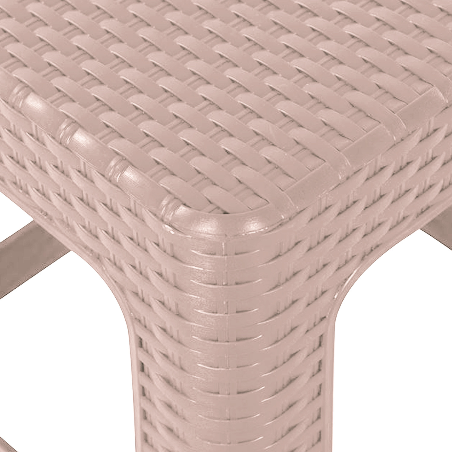 Kuber Industries Sitting Stool  Stool for Indoor Or Outdoor  Plastic Non-Slip Sitting Stool  Stool for Balcony  Stool for office  Stool for Home  Garden  Optima Big  Beige