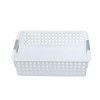 Kuber Industries Small Hollow Storage Basket|Kitchen &amp; Home Organizer For Wardrobe|Tray For Toys, Fruits, Books (White)