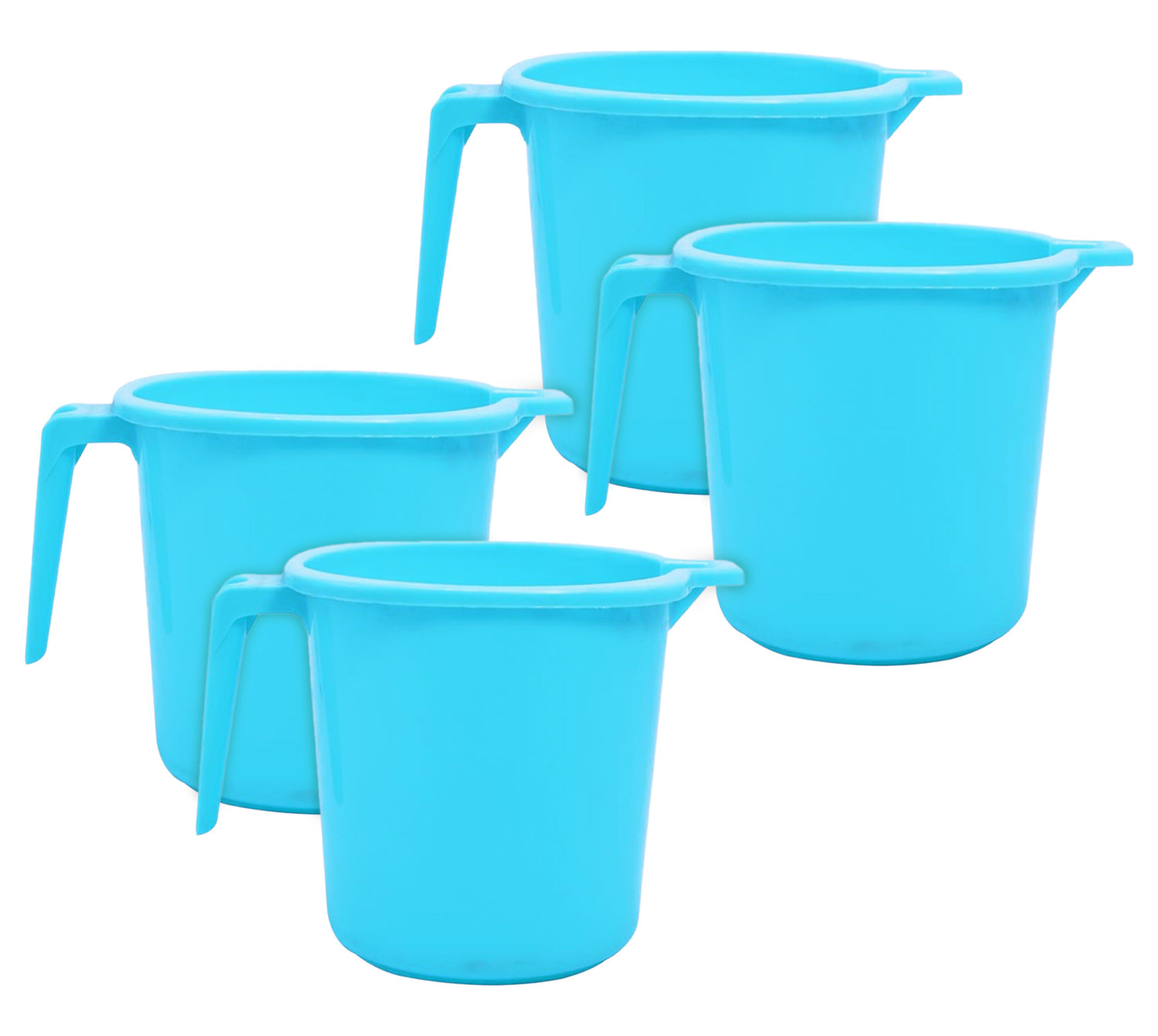 Kuber Industries Small Plastic Bathroom Mug, 1 Litre-(Blue)