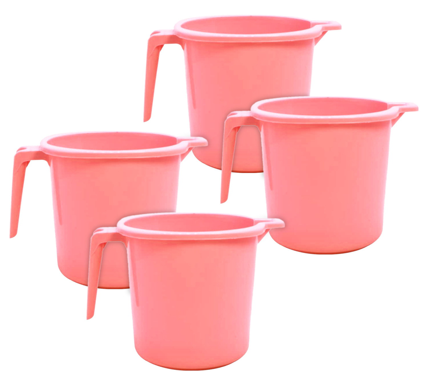 Kuber Industries Small Plastic Bathroom Mug, 1 Litre-(Pink)